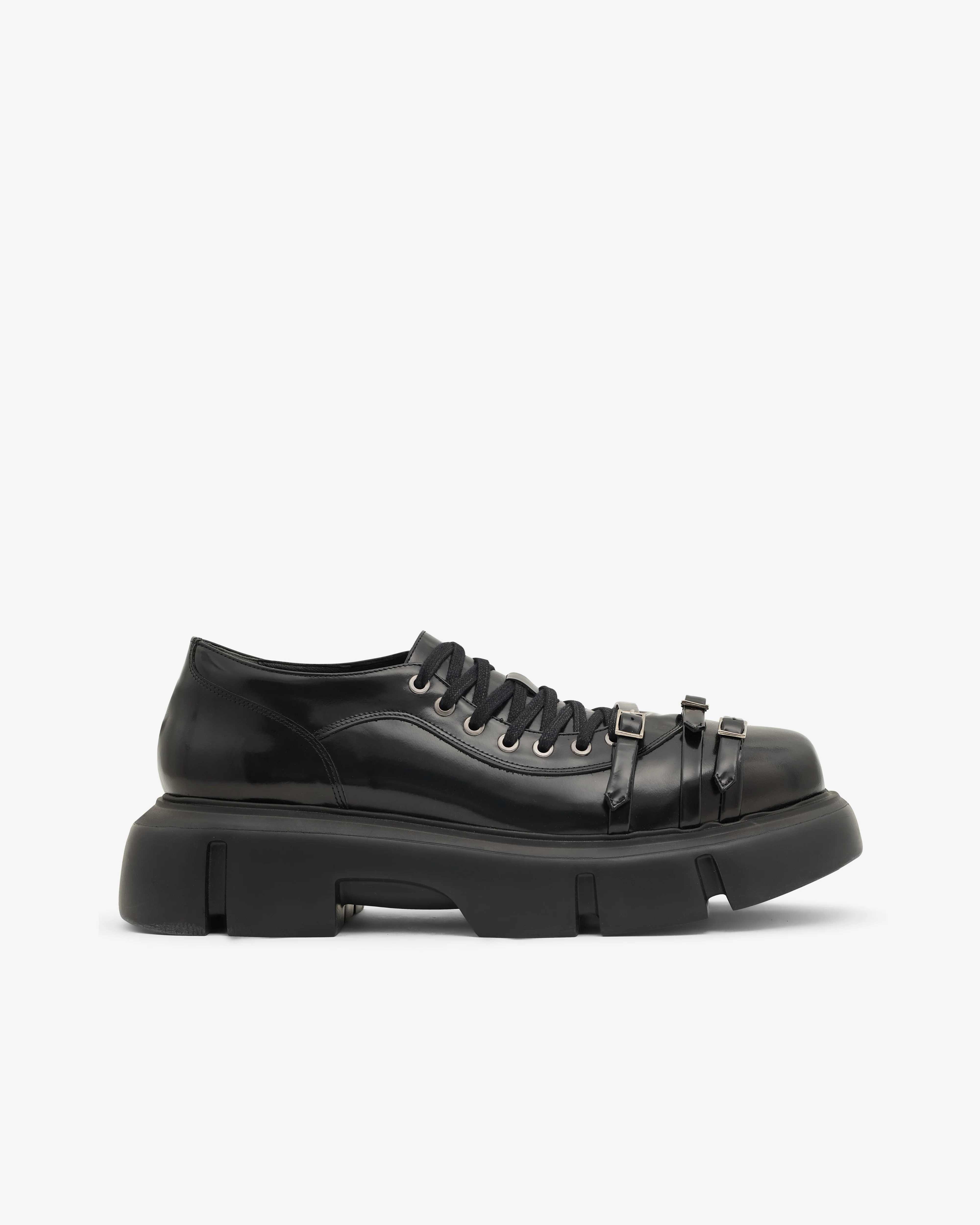 Simone Rocha - Men’s Low Platform Buckle Boot - (Black)