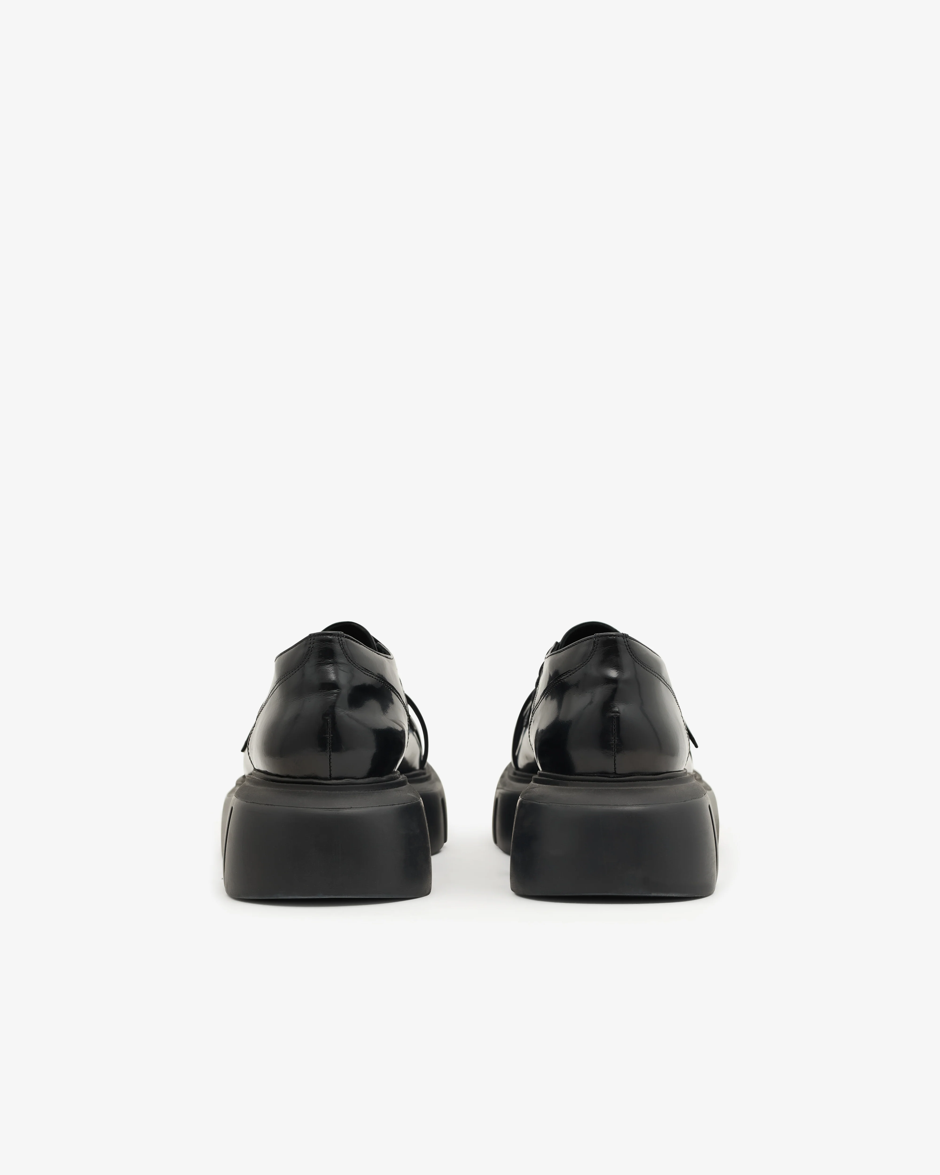 Simone Rocha - Men’s Low Platform Buckle Boot - (Black) - Image 4