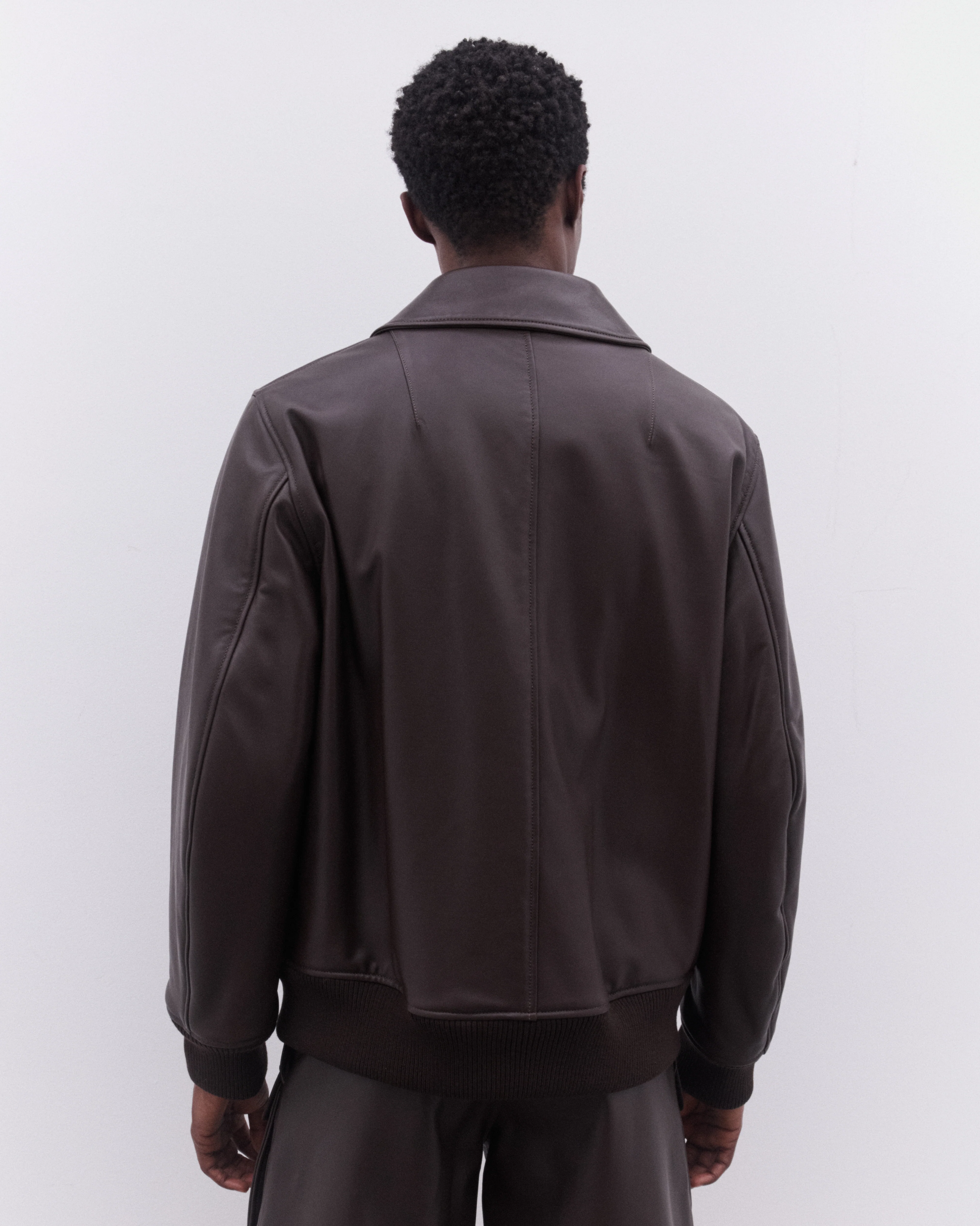 Simone Rocha - Men’s Multi Pocket Aviator Jacket - (Chocolate) - Image 5