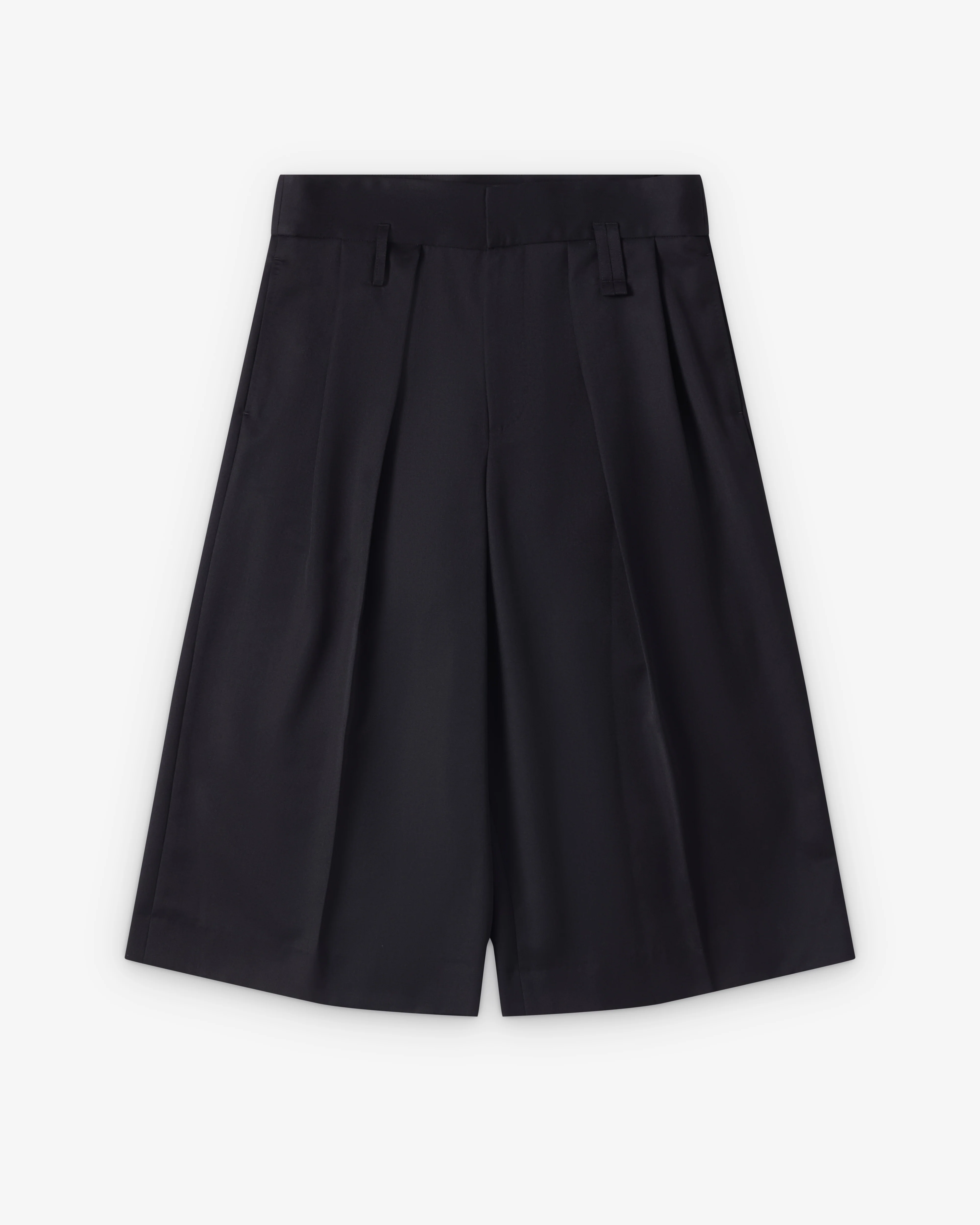 Simone Rocha - Men's Peeling Waist Wide Leg Shorts - (Black)