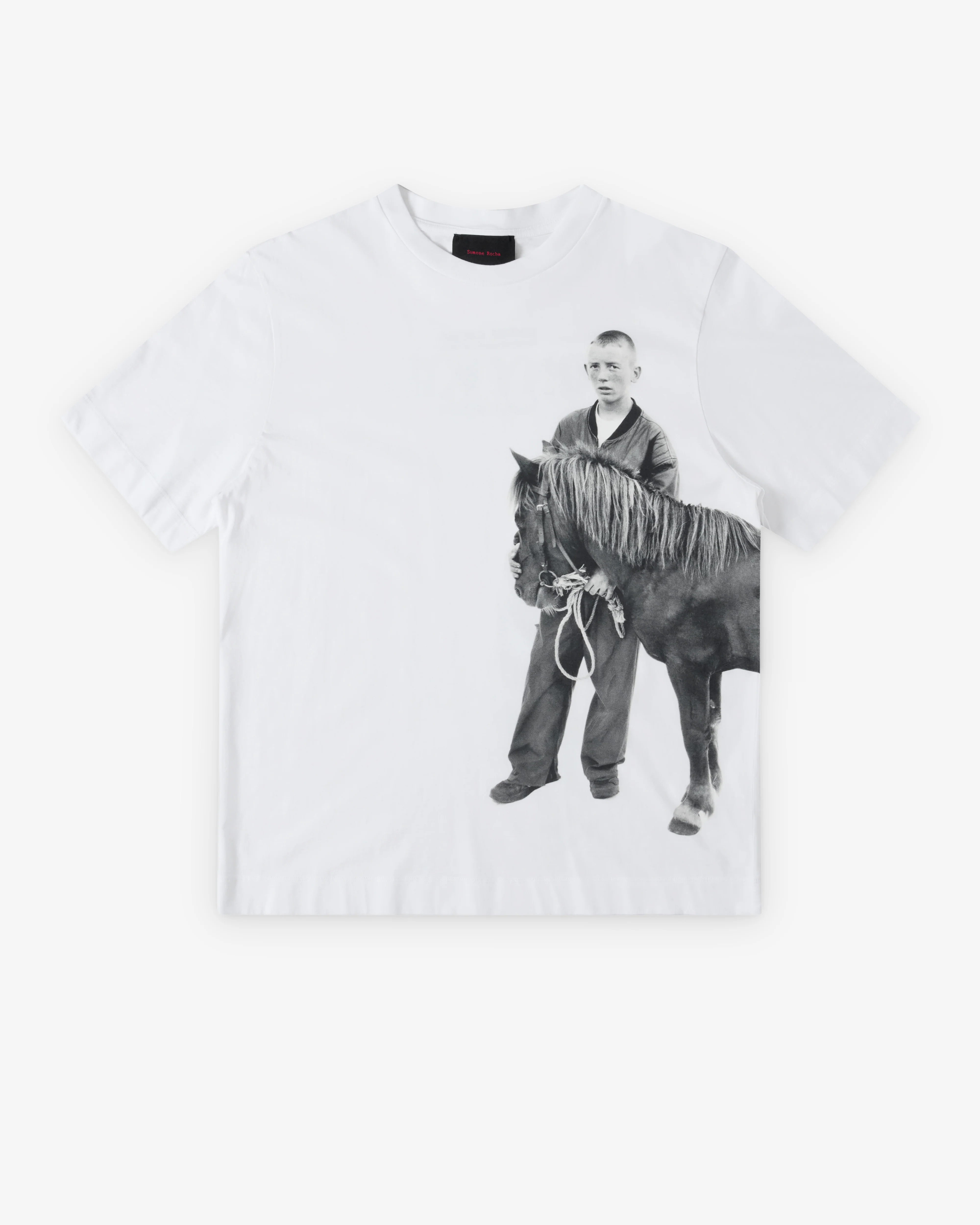 Simone Rocha  - Men's Pony Kid Print T-Shirt - (White)