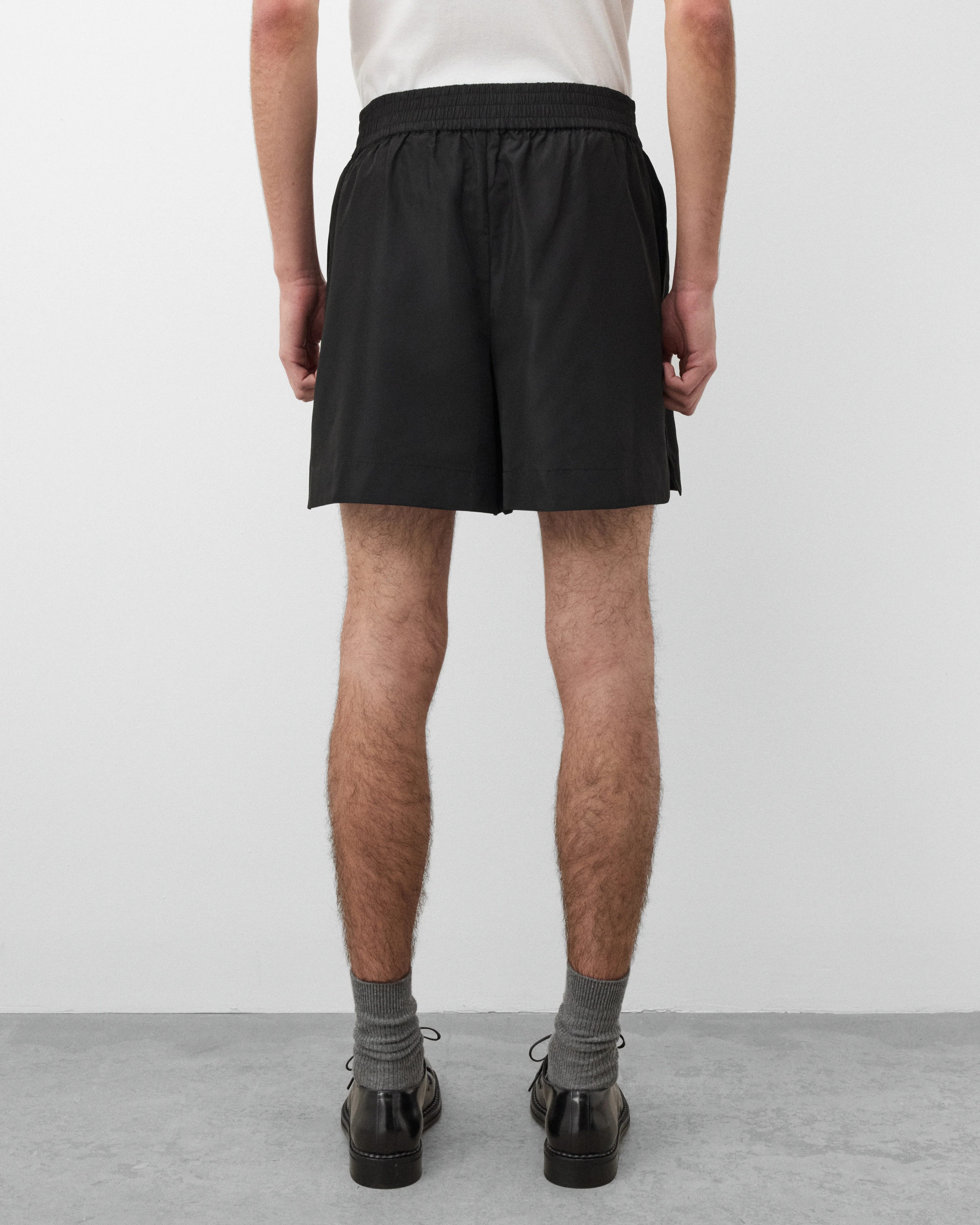Simone Rocha - Men's Pressed Rosette Split-Hem Short - (Black) - Image 4