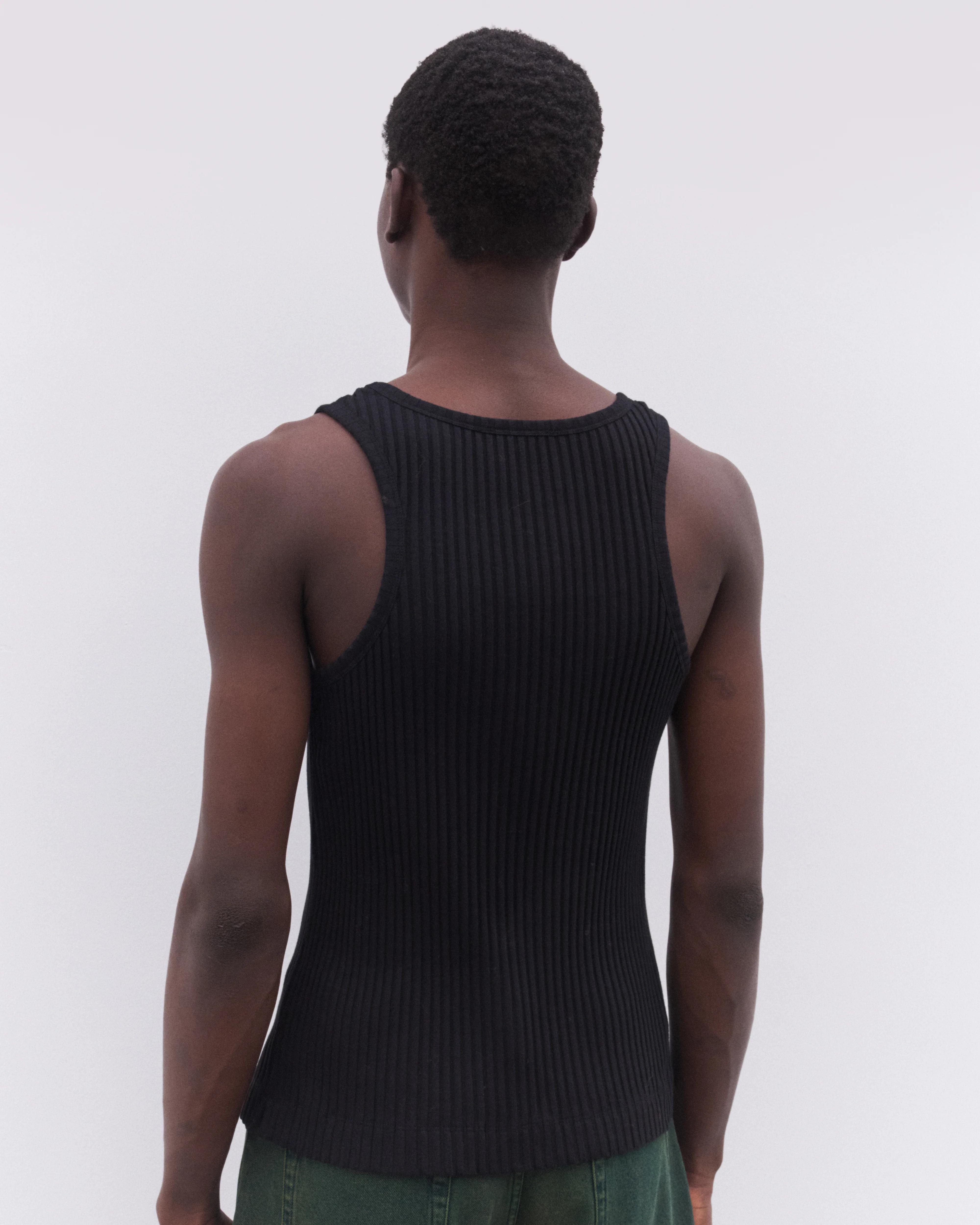 Simone Rocha - Men’s Ribbon Daisy Vest - (Black/Black) - Image 5