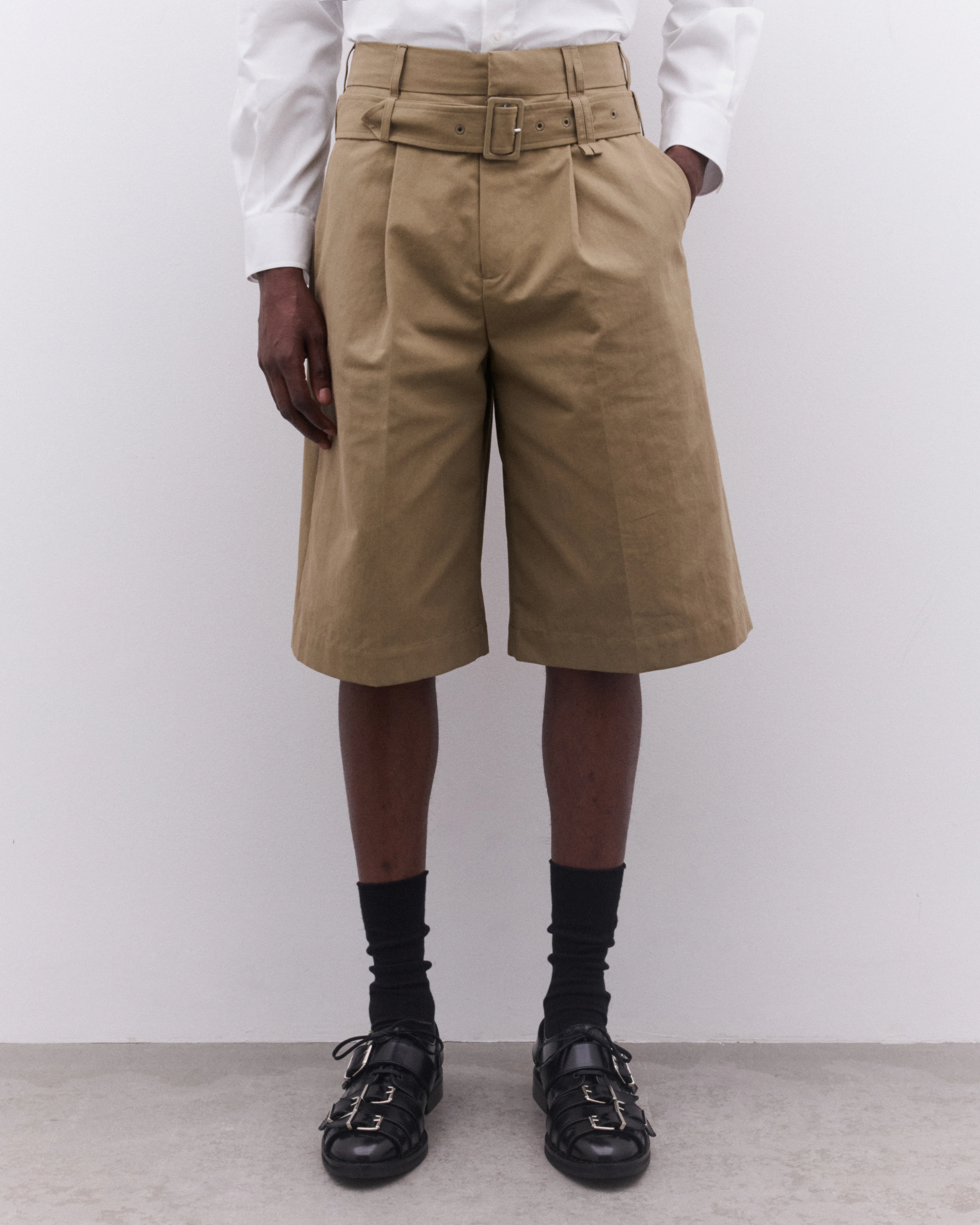 Simone Rocha - Men’s Wide Leg Short - (Stone) - Image 3