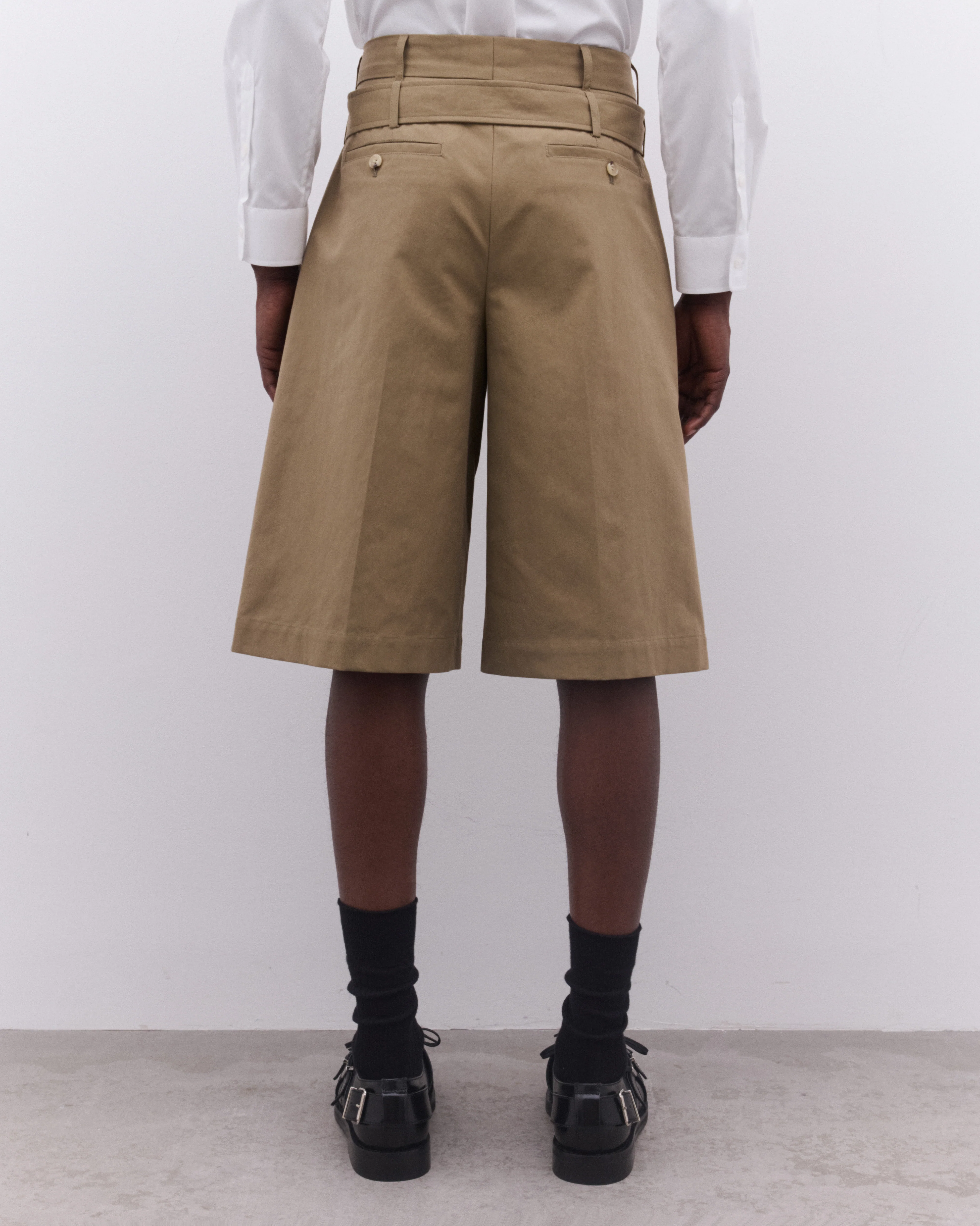 Simone Rocha - Men’s Wide Leg Short - (Stone) - Image 5