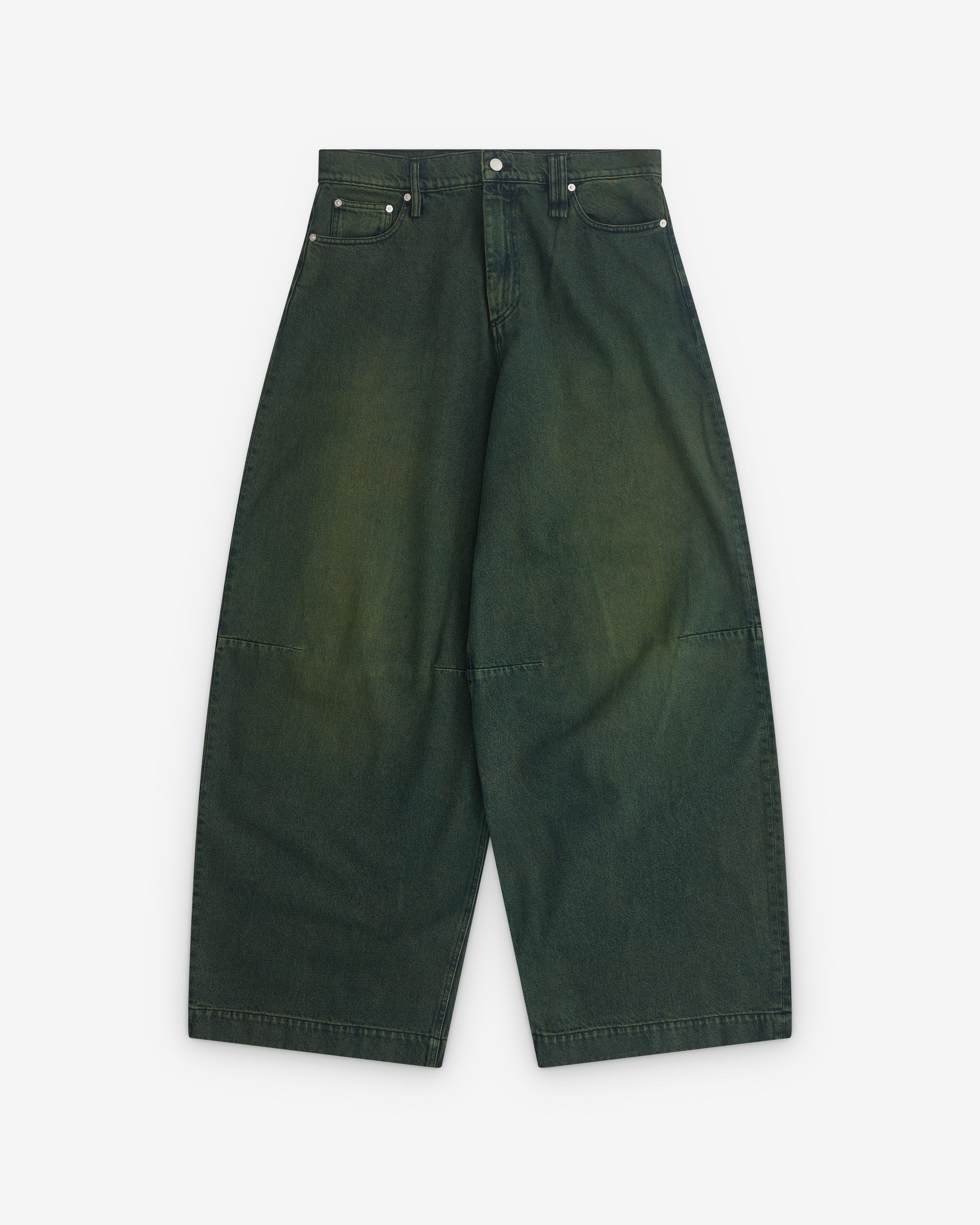 Simone Rocha - Men’s Wide Leg Puddle Jeans - (Green)