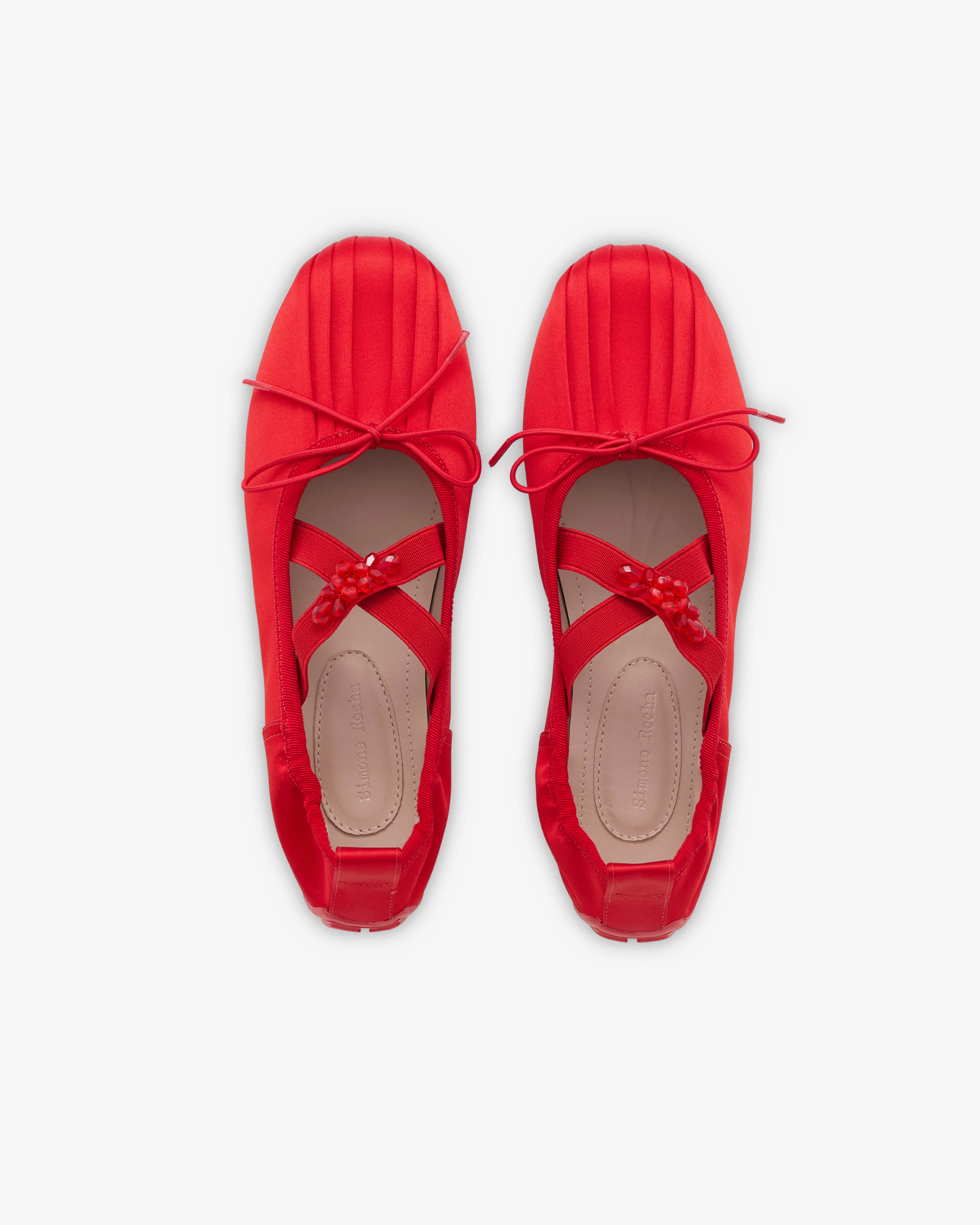 Simone Rocha - Women’s Ballerina Grip - (Red) - Image 6