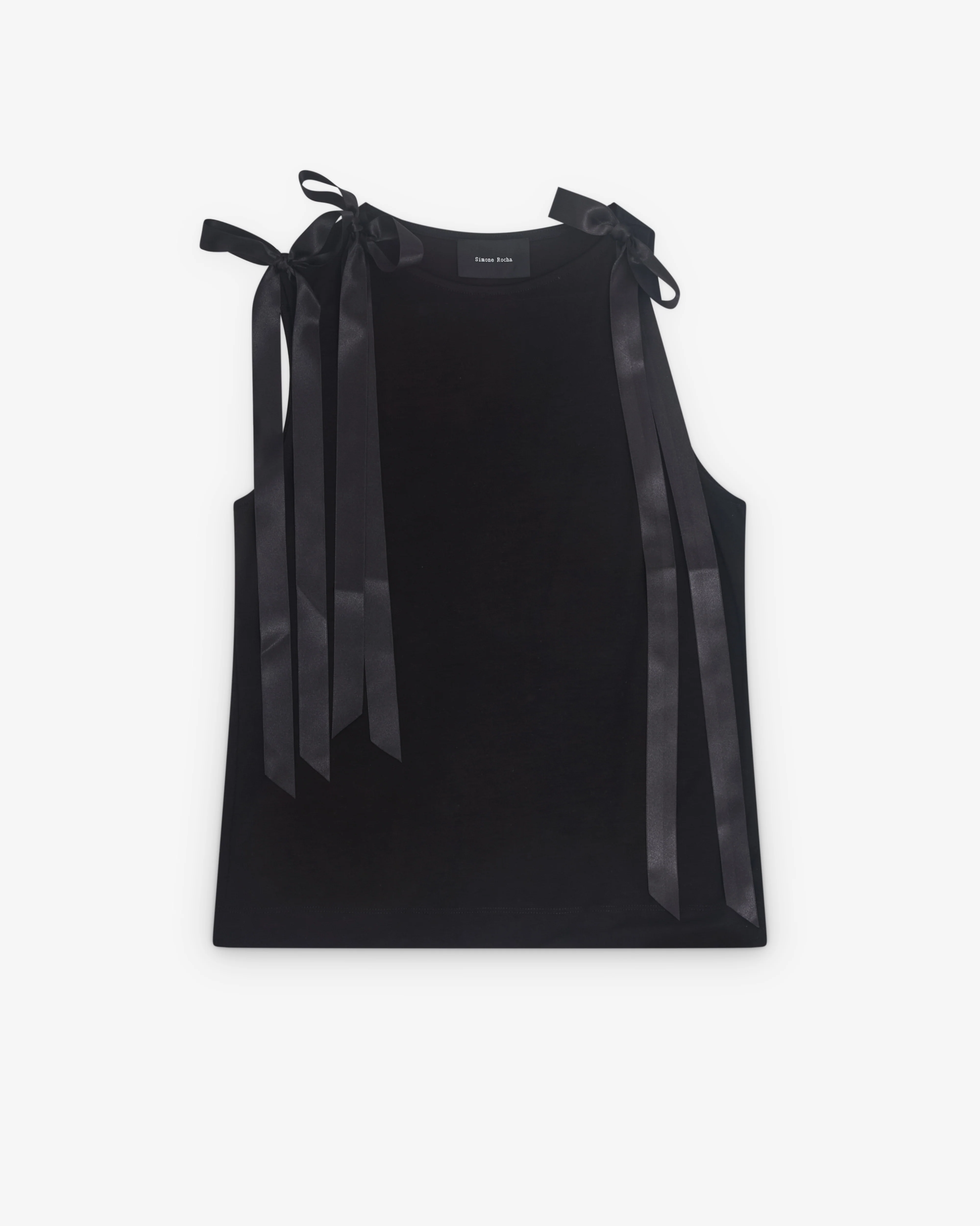 Simone Rocha - Women’s Ribbon Tank Top - (Black)