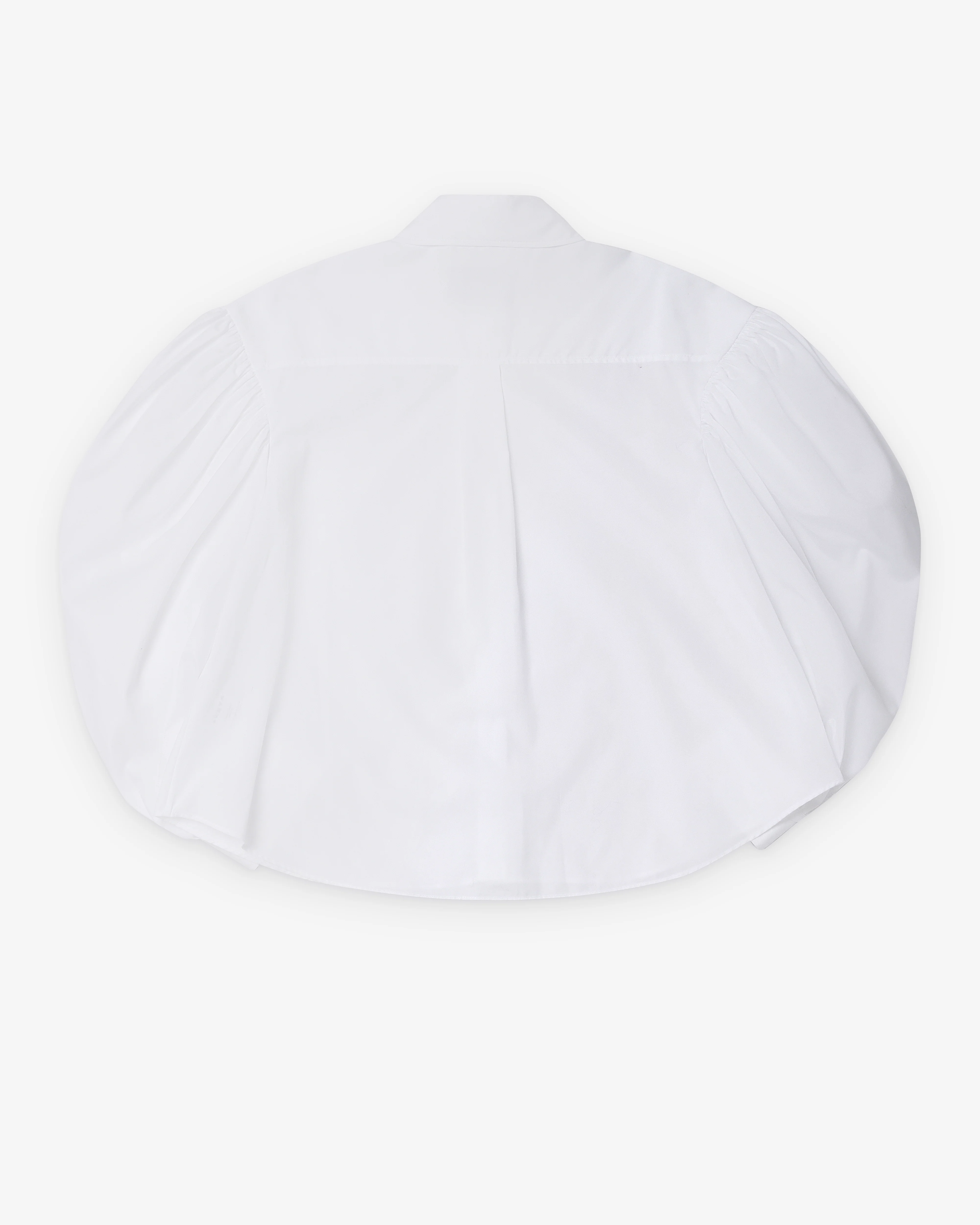 Simone Rocha - Women's Boxy Round Collar Shirt - (White/Pearl) - Image 2