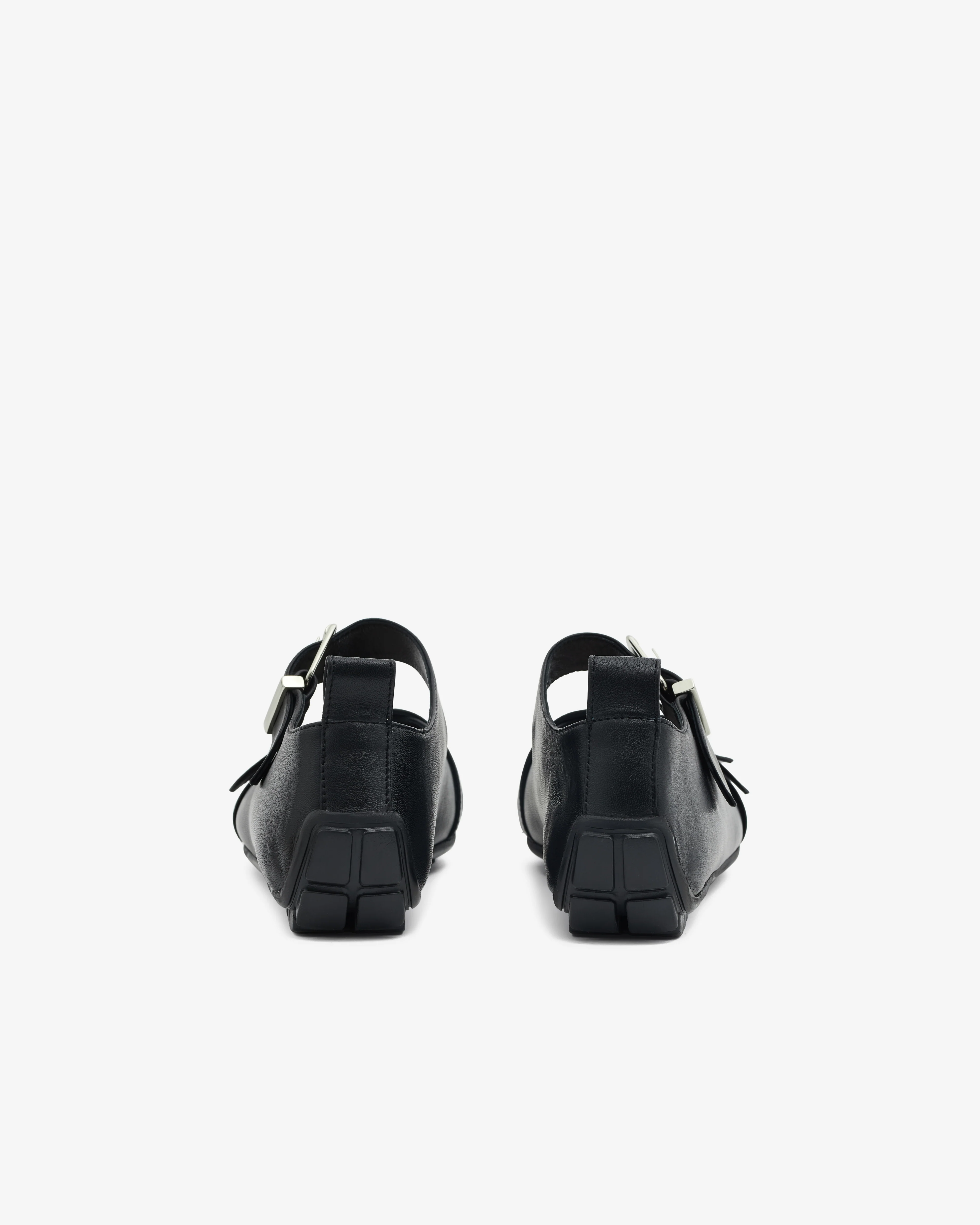 Simone Rocha - Women’s Buckle Ballerina Shoes - (Black) - Image 4
