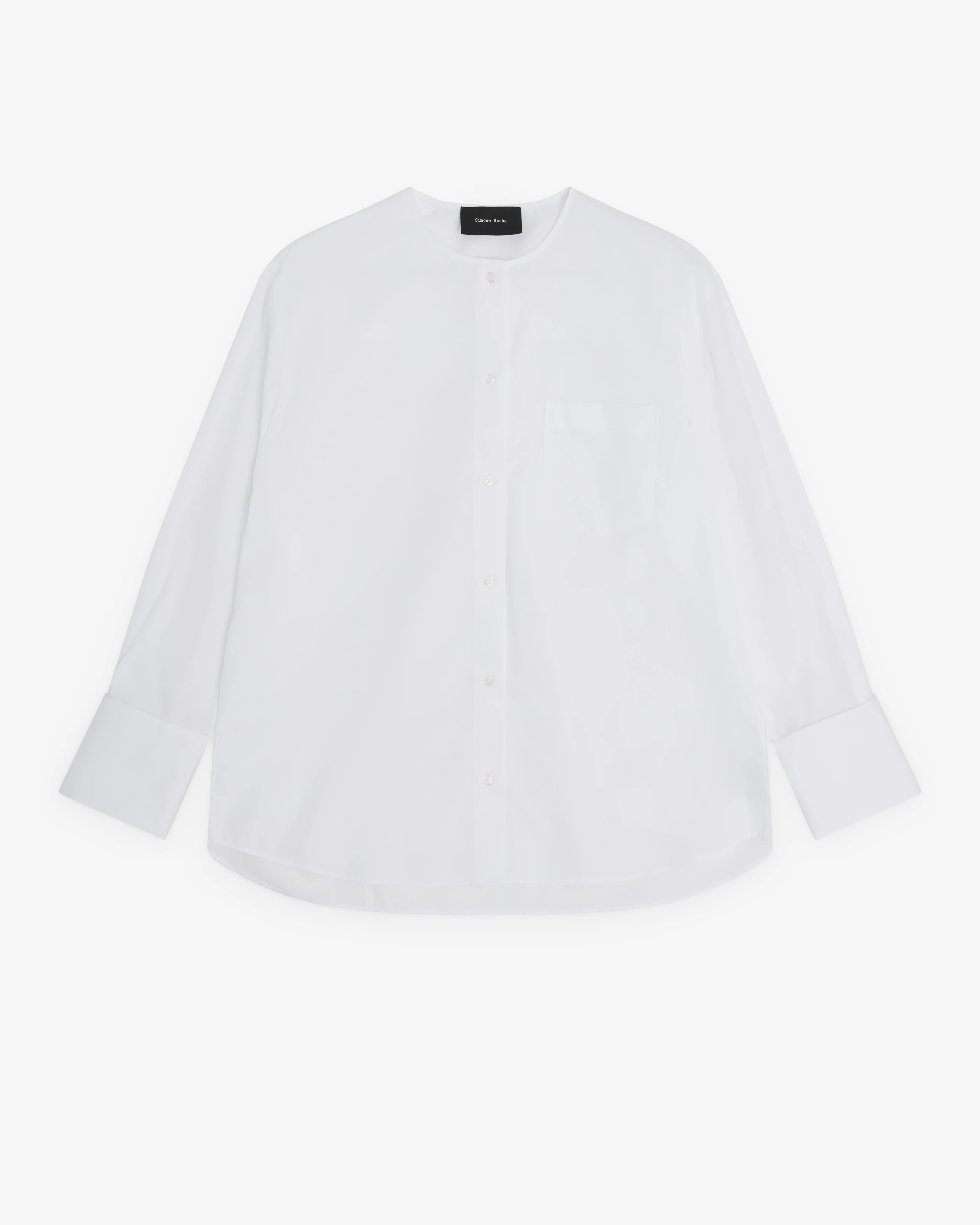 Simone Rocha - Women’s Collarless Shirt - (White)