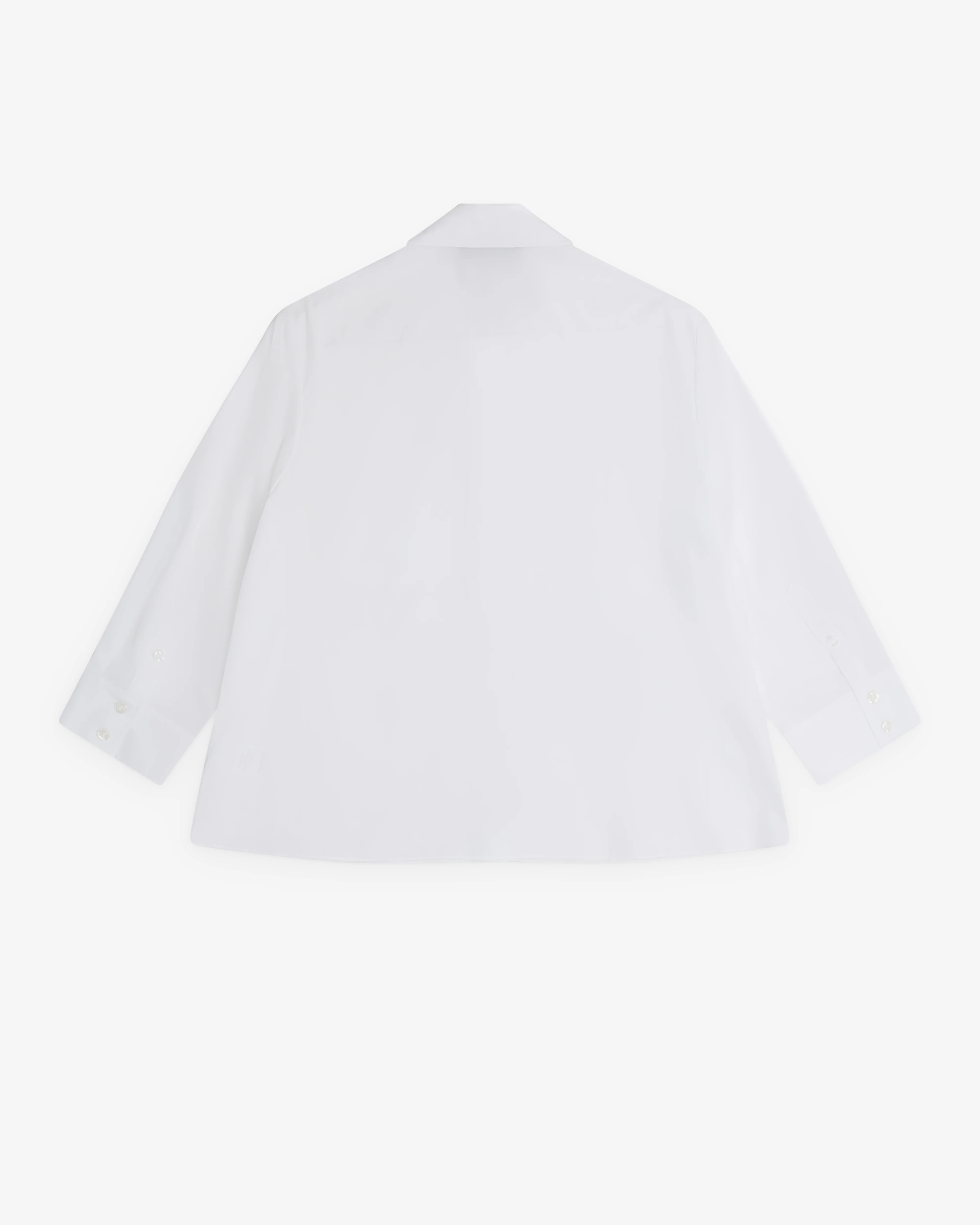 Simone Rocha - Women’s Cropped Pearl Trim Shirt - (White) - Image 2