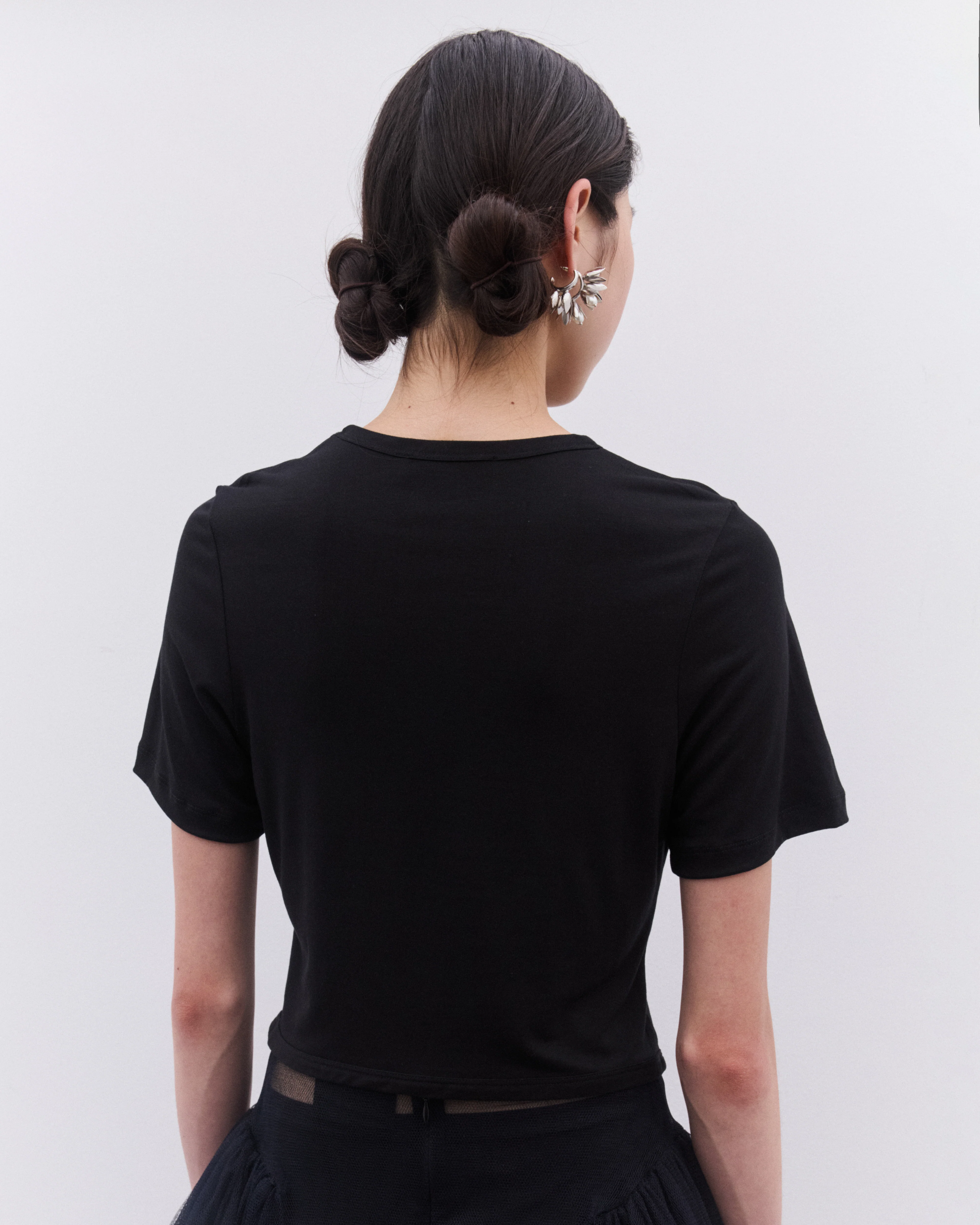Simone Rocha - Women’s Easy Short Sleeve T-Shirt - (Black) - Image 5
