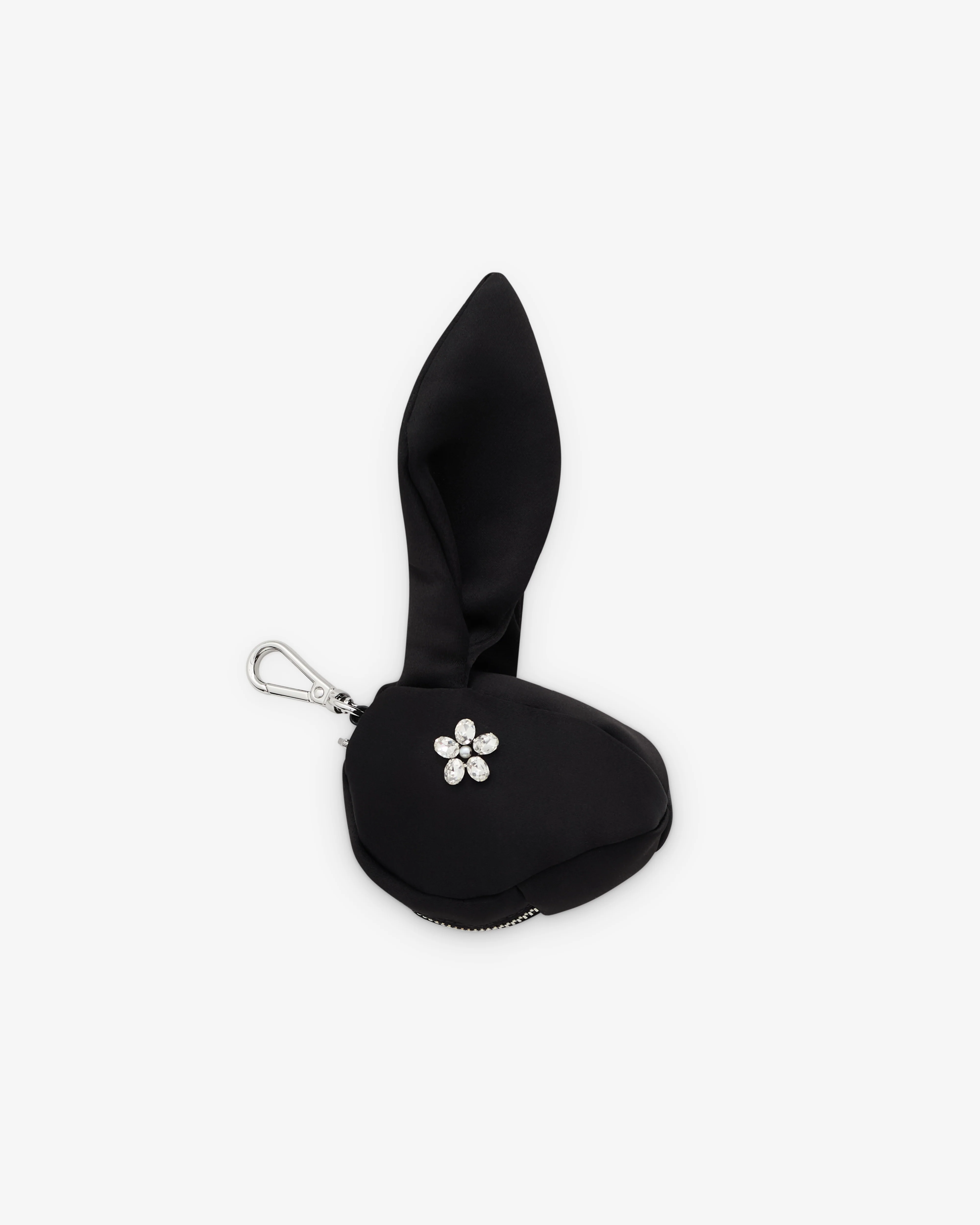 Simone Rocha - Women’s Satin Hare Coin Purse Bag Charm - (Black) - Image 2