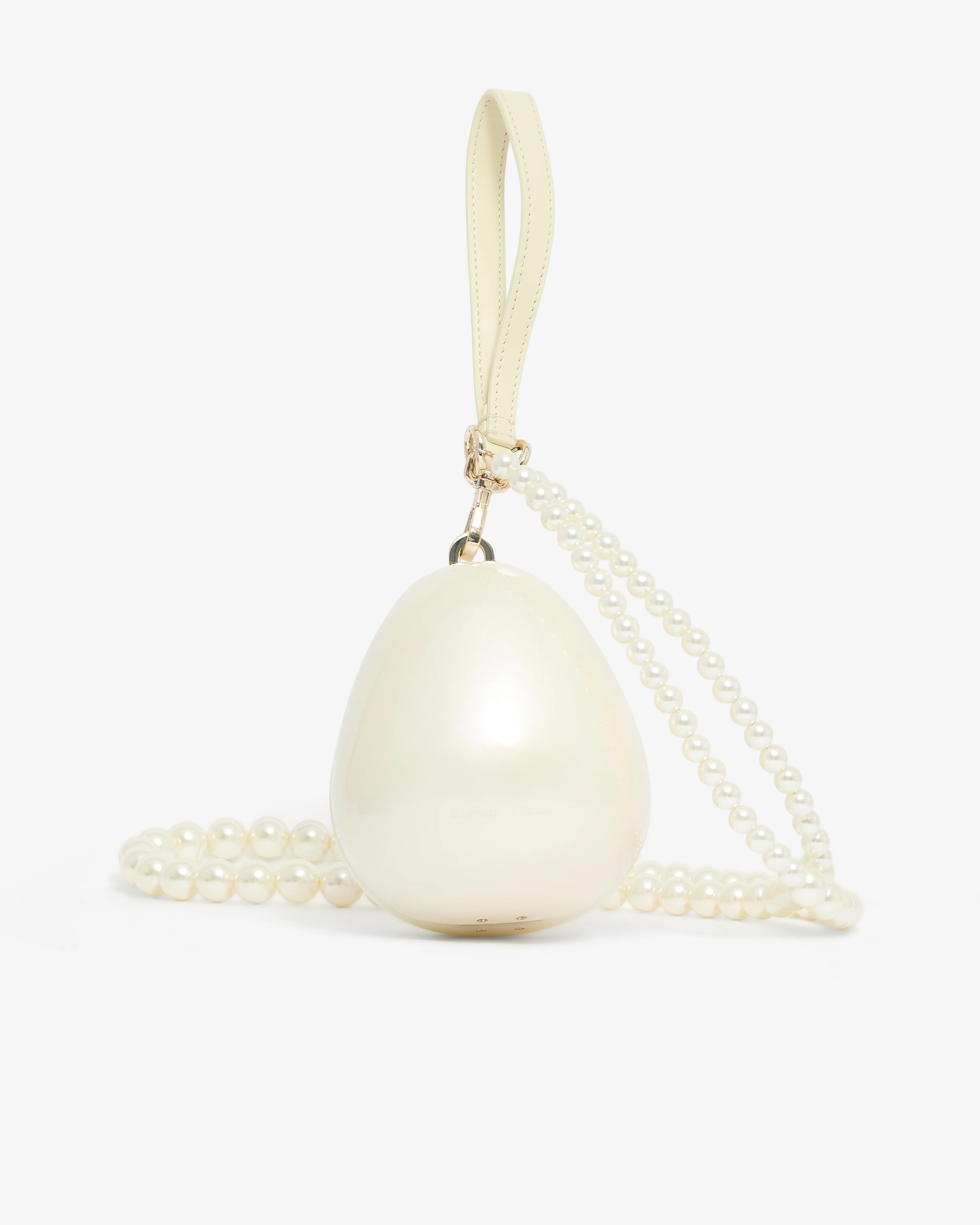 Simone Rocha - Embellished Hare Pearl Egg Bag - (Pearl/Pearl) - Image 3