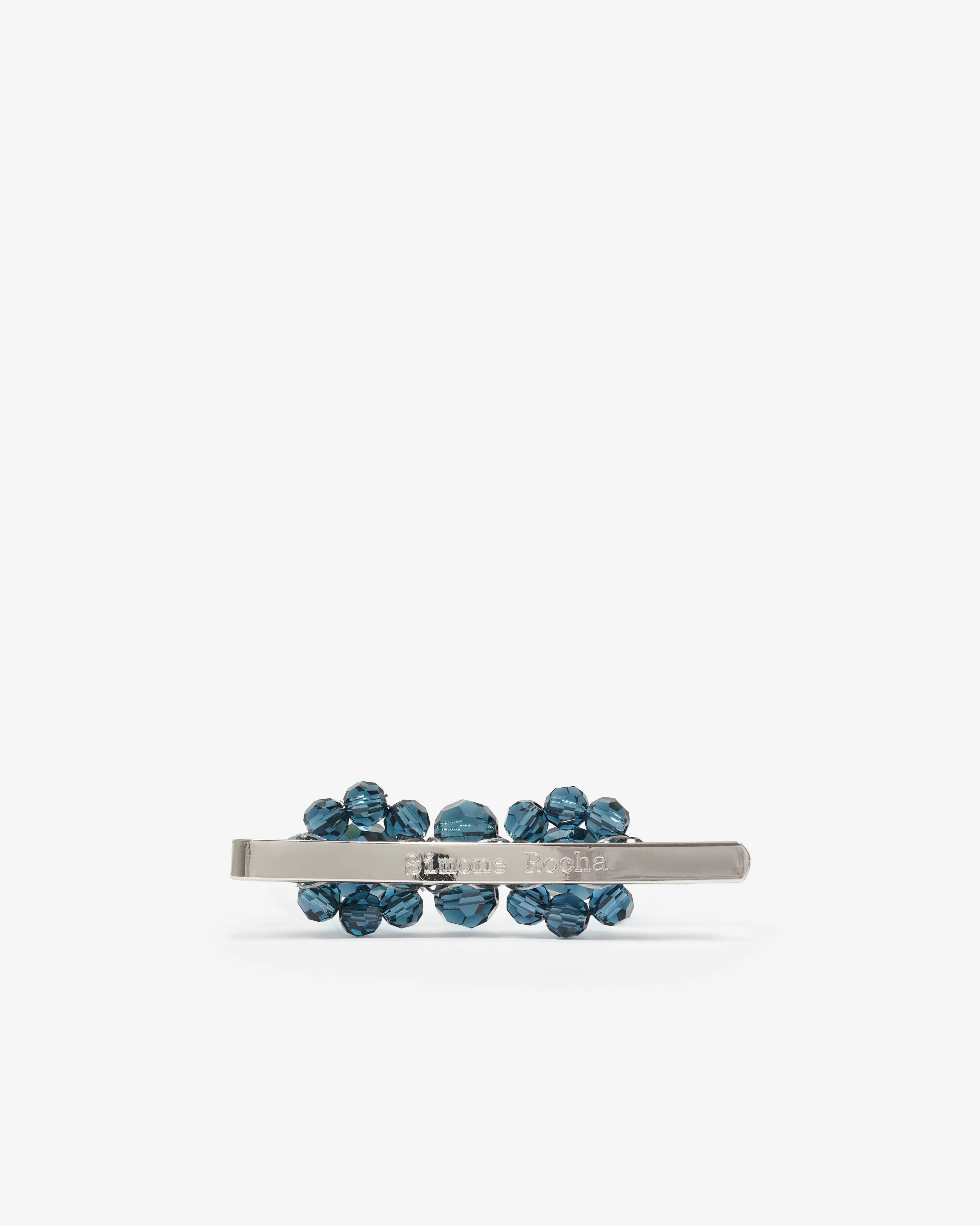 Simone Rocha - Women’s Mini Flower Hair Clip - (Indigo) - Image 2