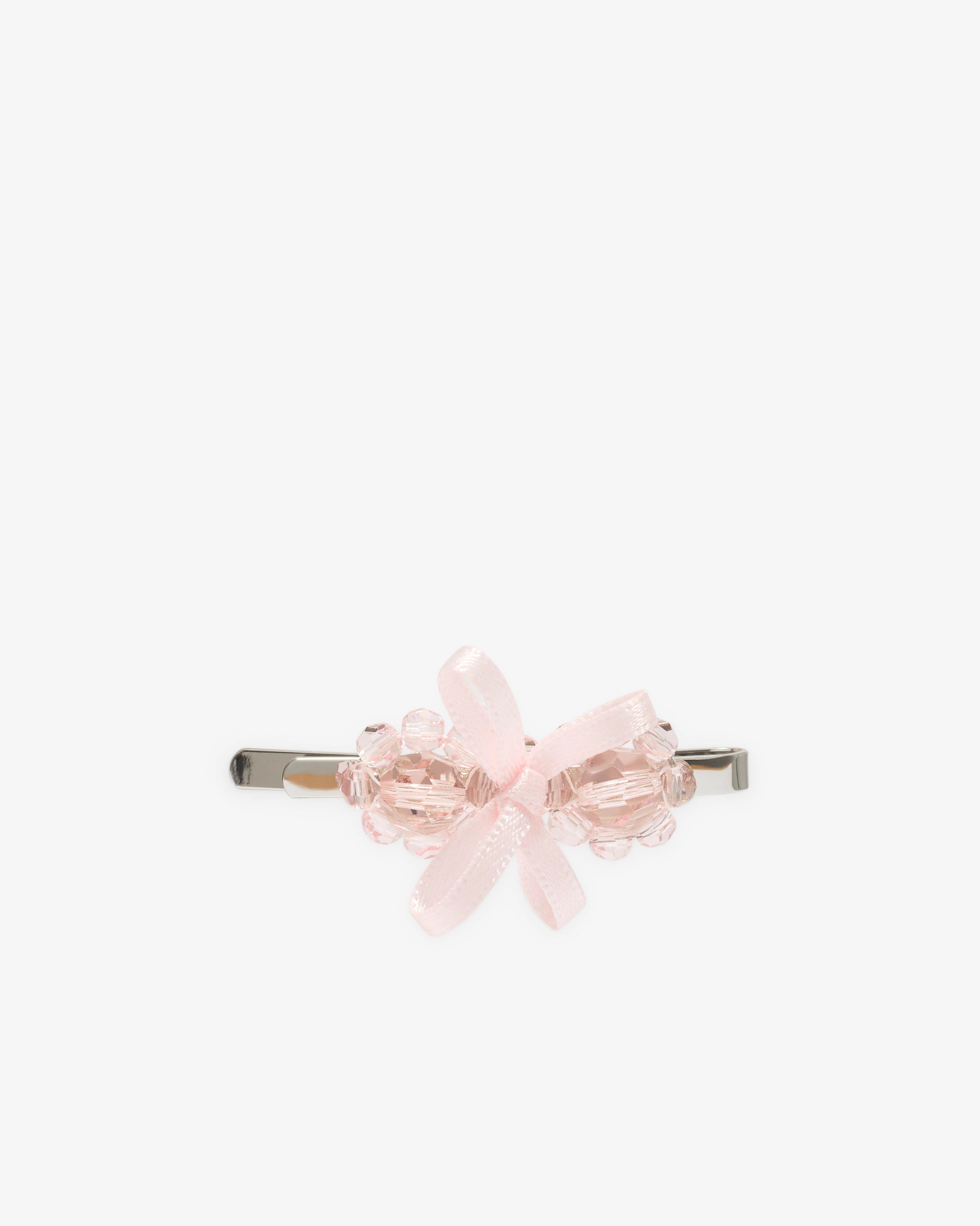 Simone Rocha - Women’s Petite Bow Detail Flower Hair Pin - (Pale Pink)
