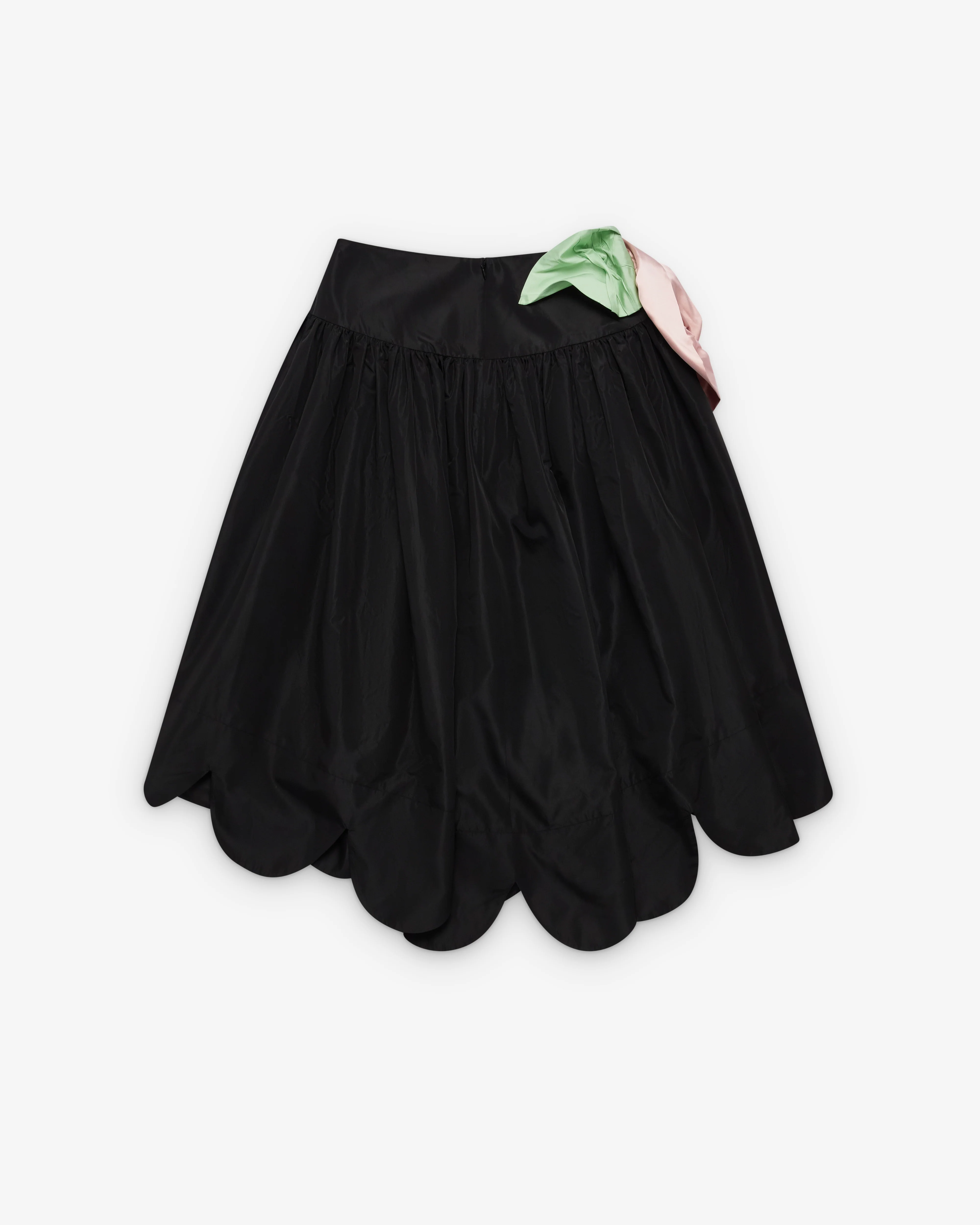 Simone Rocha - Women's Pressed Rosette Petal Hem Basque Skirt - (Black) - Image 2