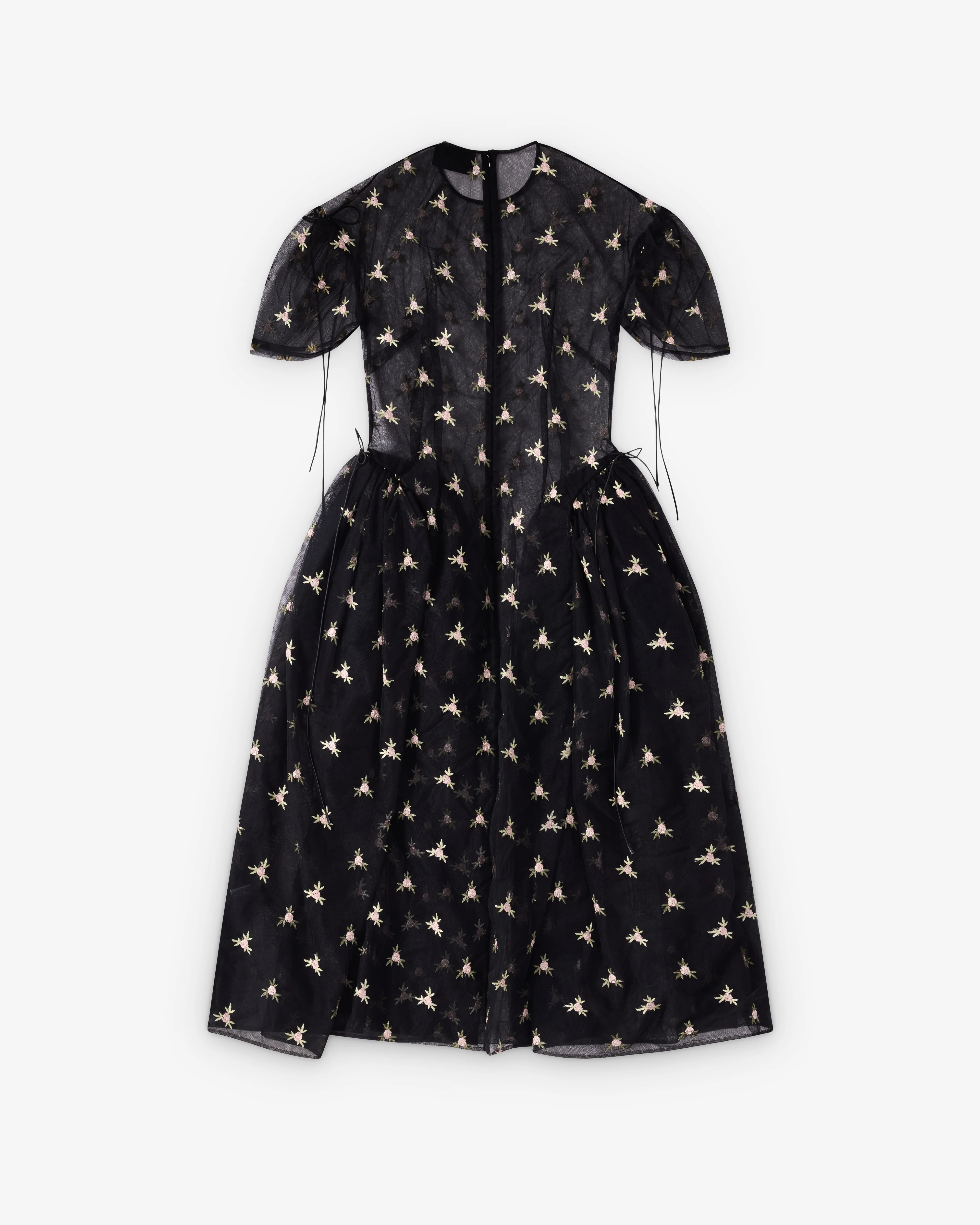 Simone Rocha  - Women's Puff Sleeve Cord Hip Dress - (Black) - Image 2