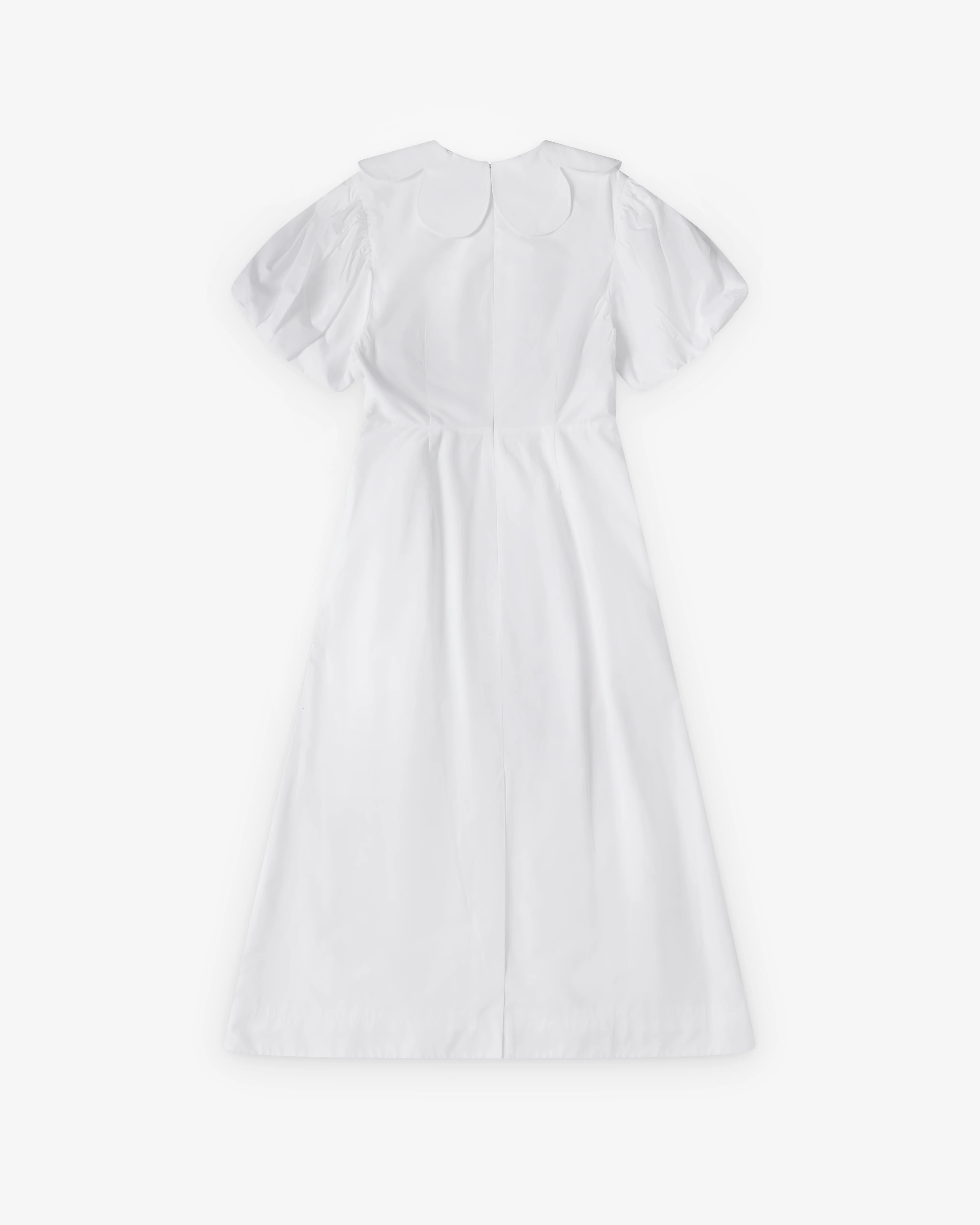 Simone Rocha  - Women's Puff Sleeve Petal Collar Dress - (White) - Image 2