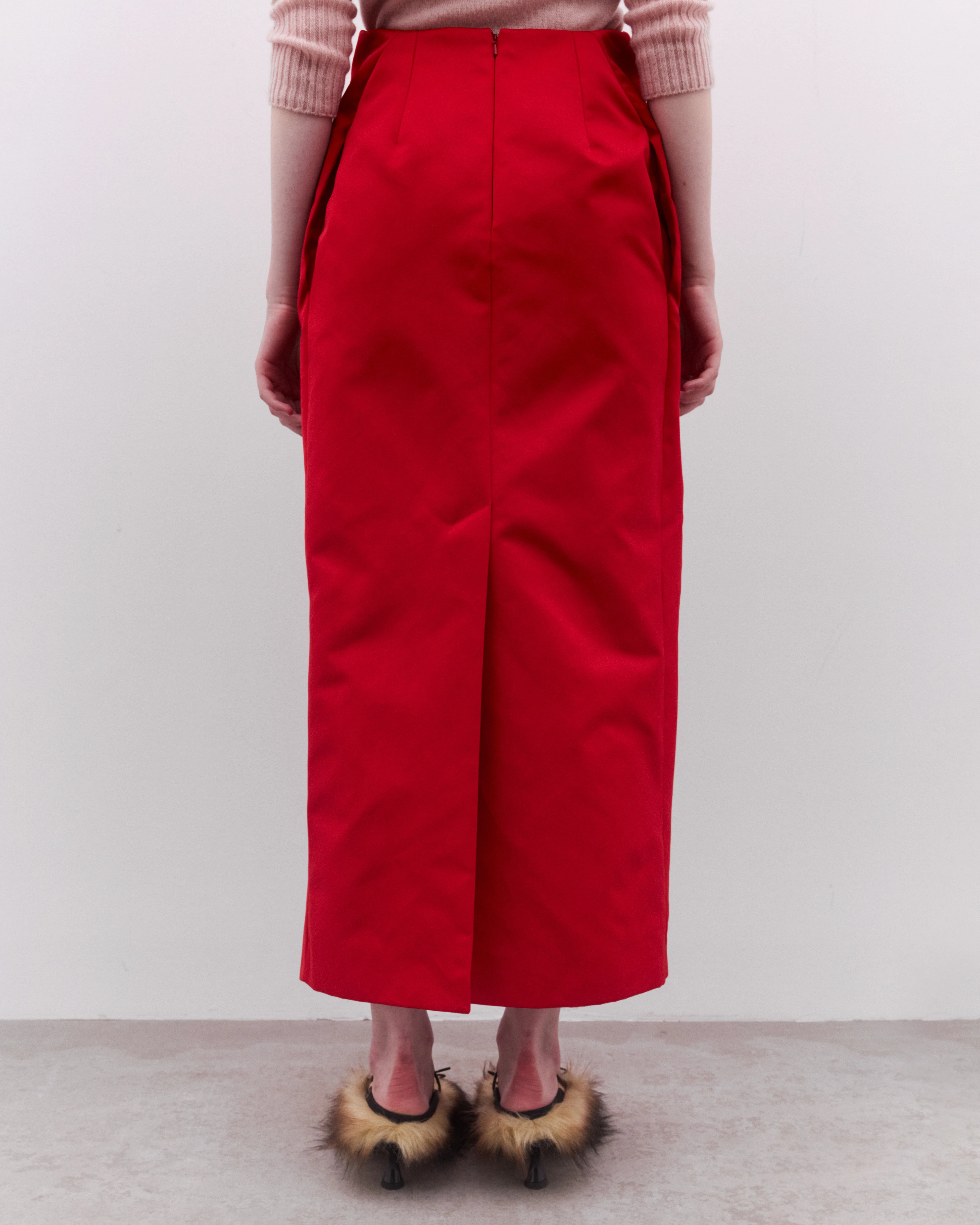 Simone Rocha - Women’s Ruched Duchess Chain Skirt - (Red) - Image 5