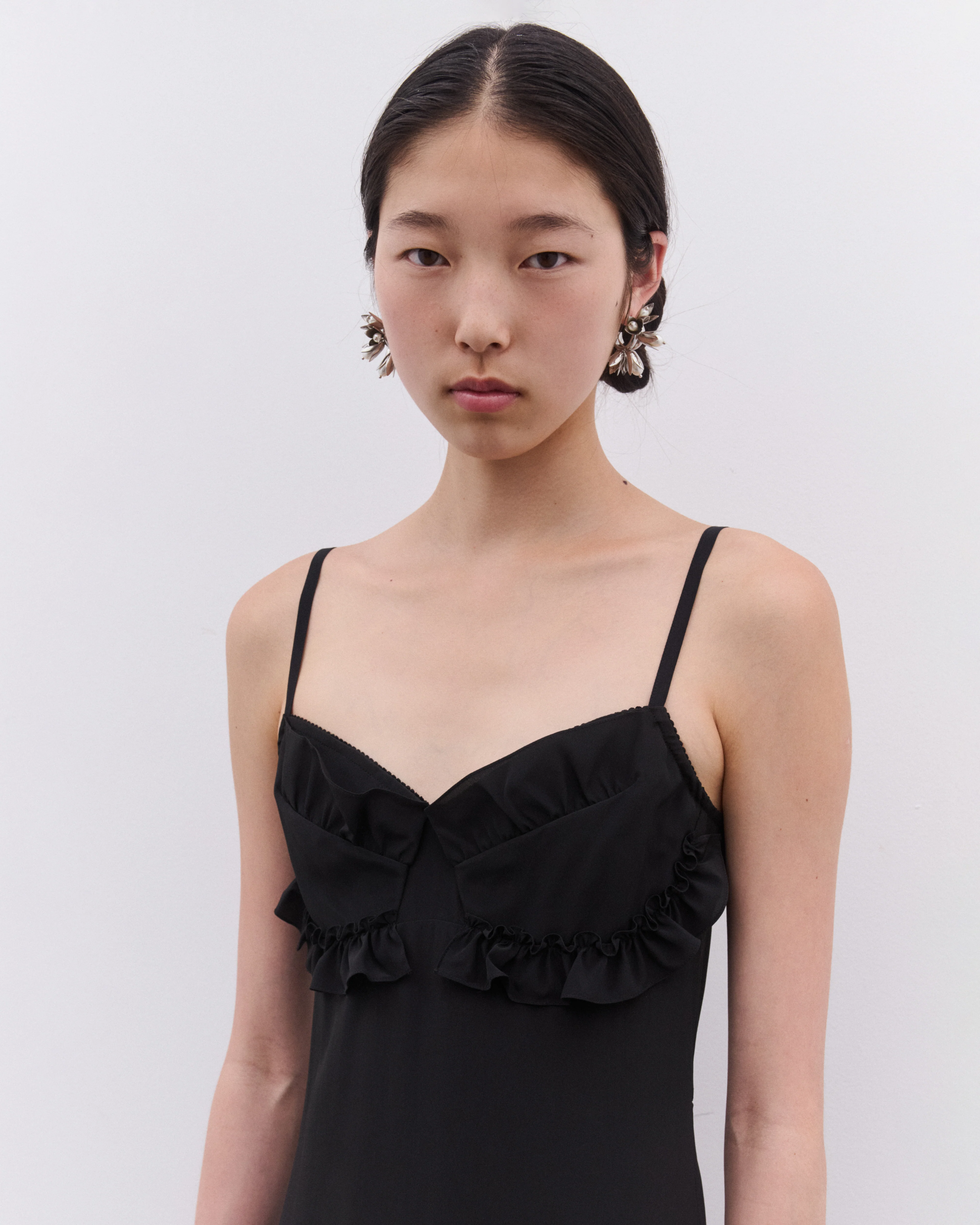 Simone Rocha - Women’s Ruffle Dress - (Black) - Image 6