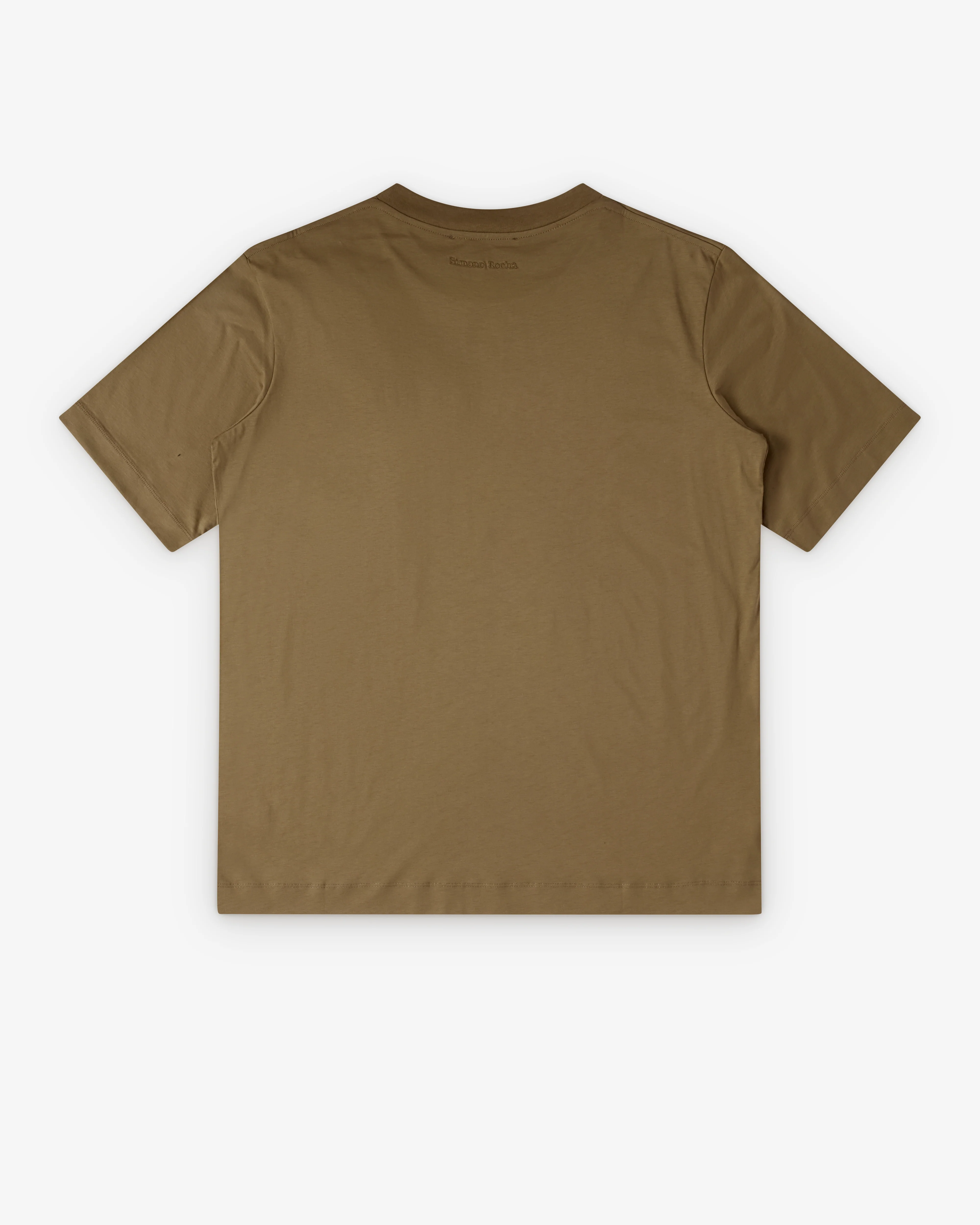 Simone Rocha  - Women's Ruffle Rosette Boxy T-Shirt - (Khaki/Black) - Image 2