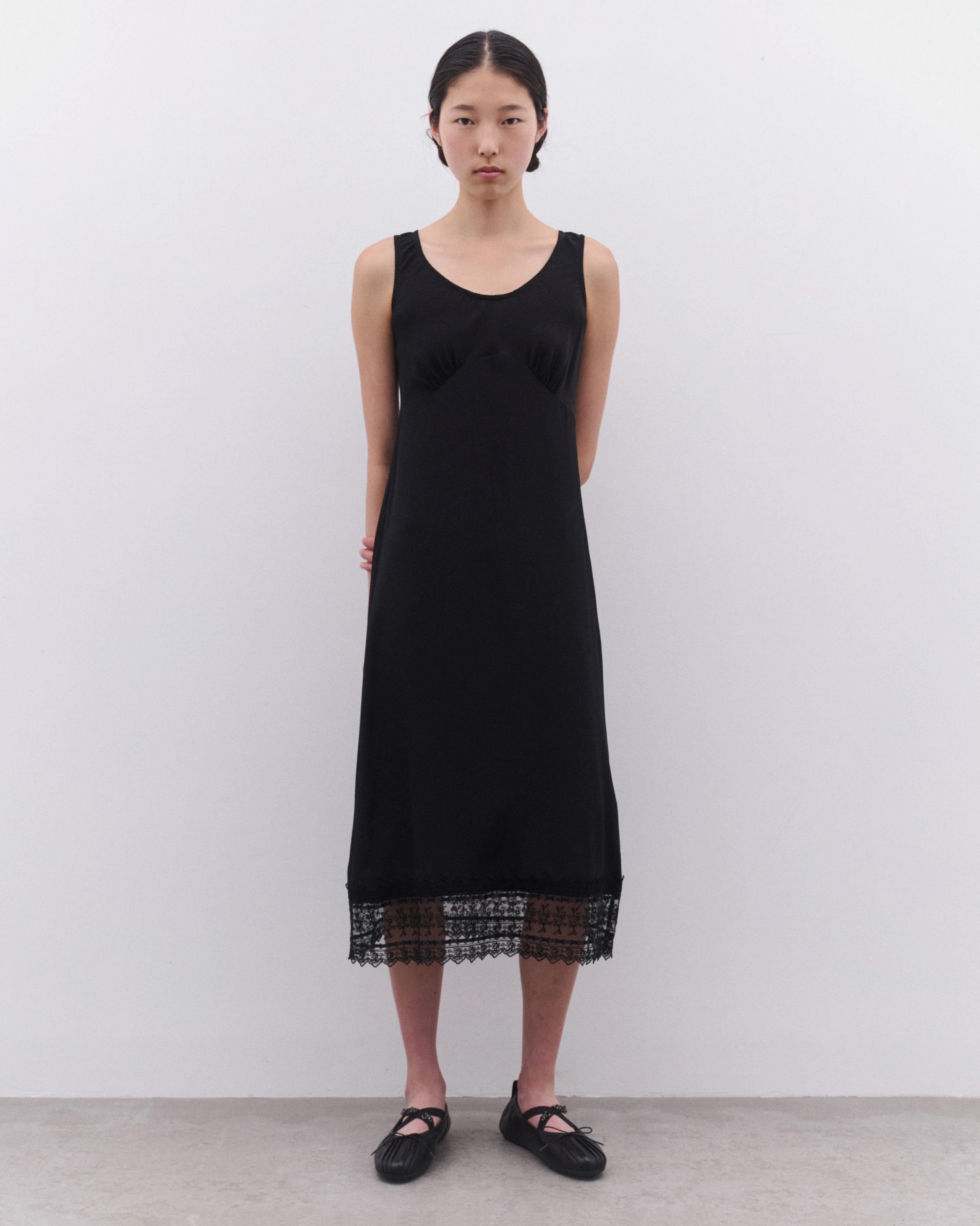 Simone Rocha - Women’s Scoop Neck Slip Dress - (Black) - Image 3