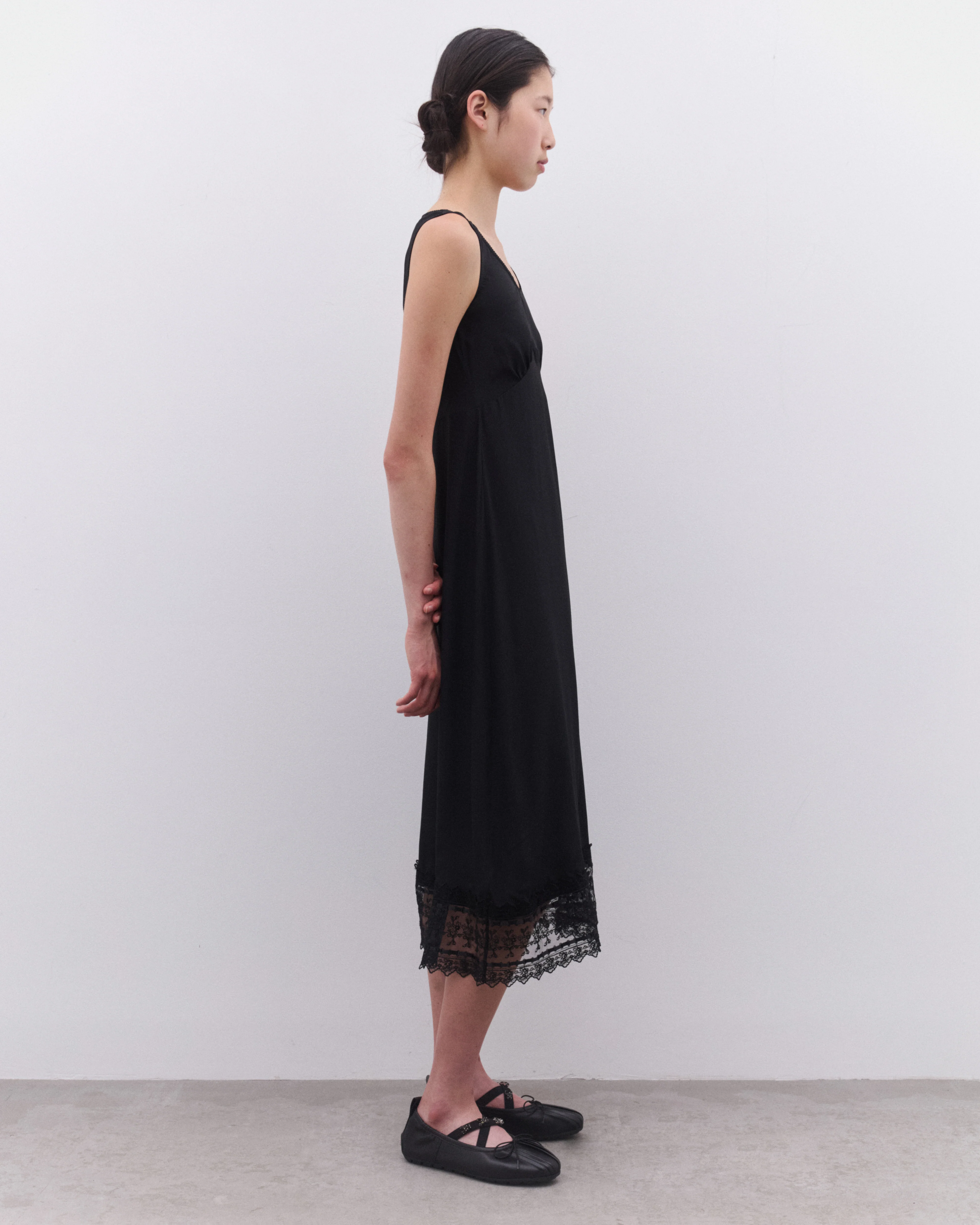 Simone Rocha - Women’s Scoop Neck Slip Dress - (Black) - Image 4