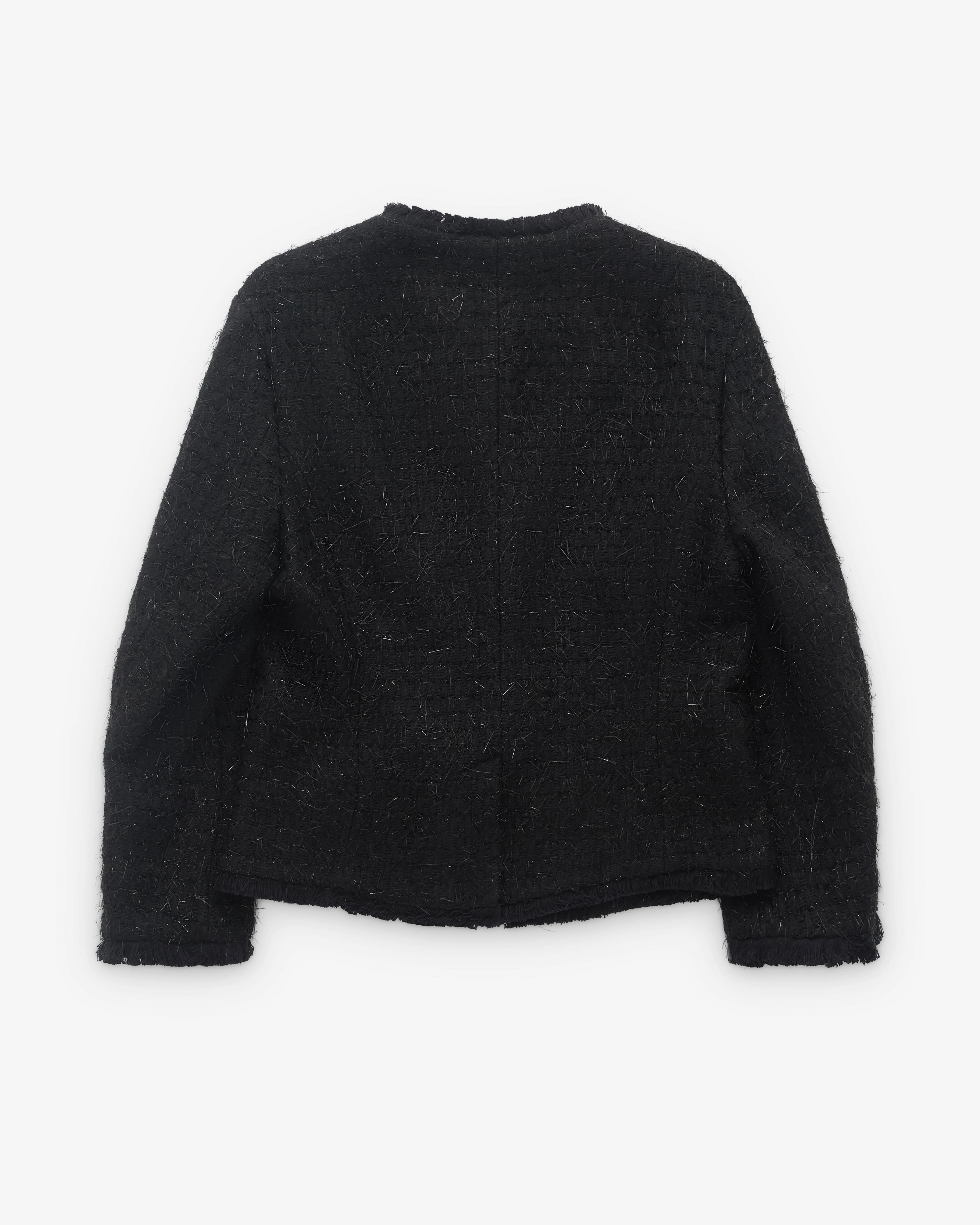Simone Rocha - Women’s Sculpted Bust Fray Jacket - (Black) - Image 2