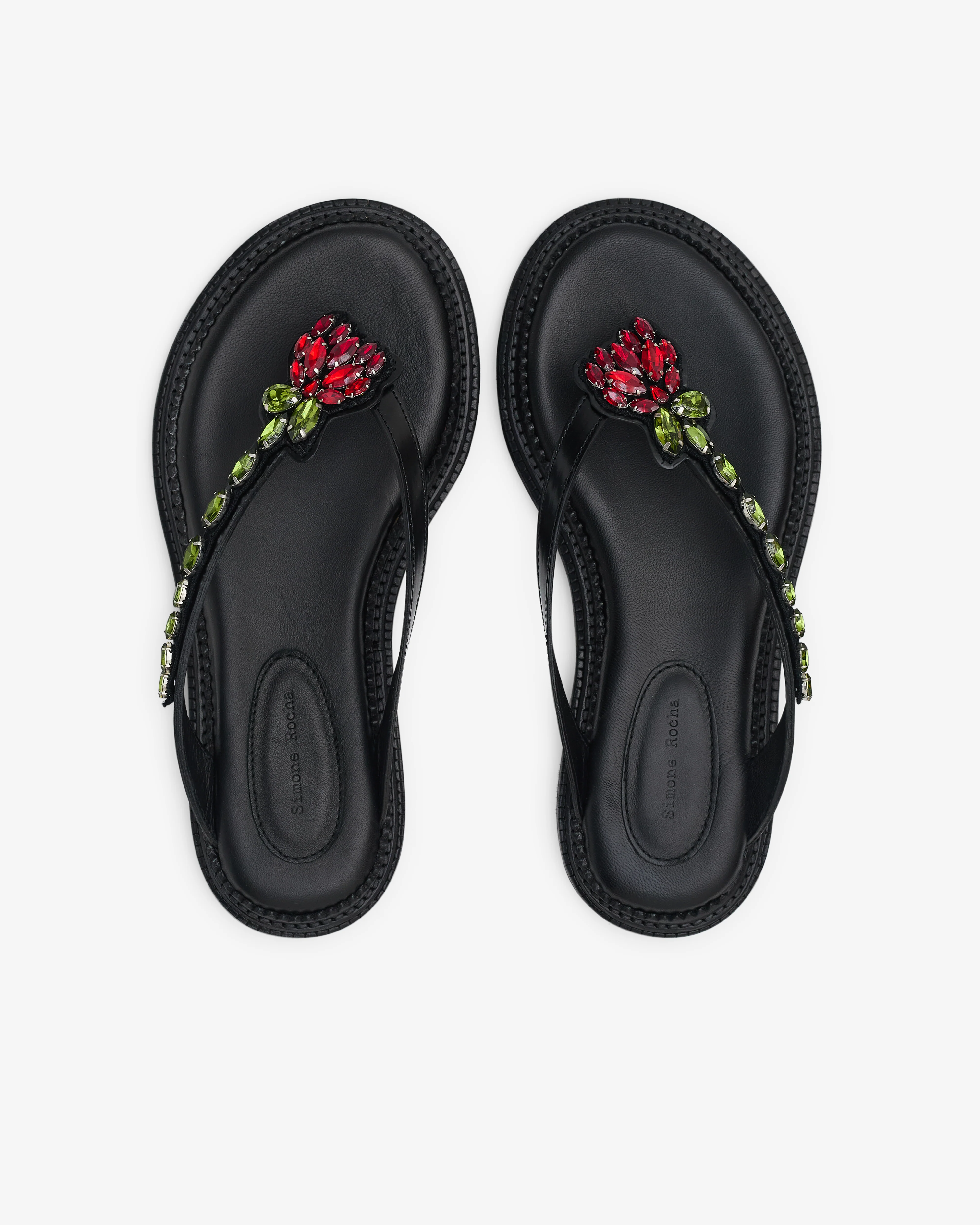 Simone Rocha - Women’s Embellished Sandal - (Black) - Image 6