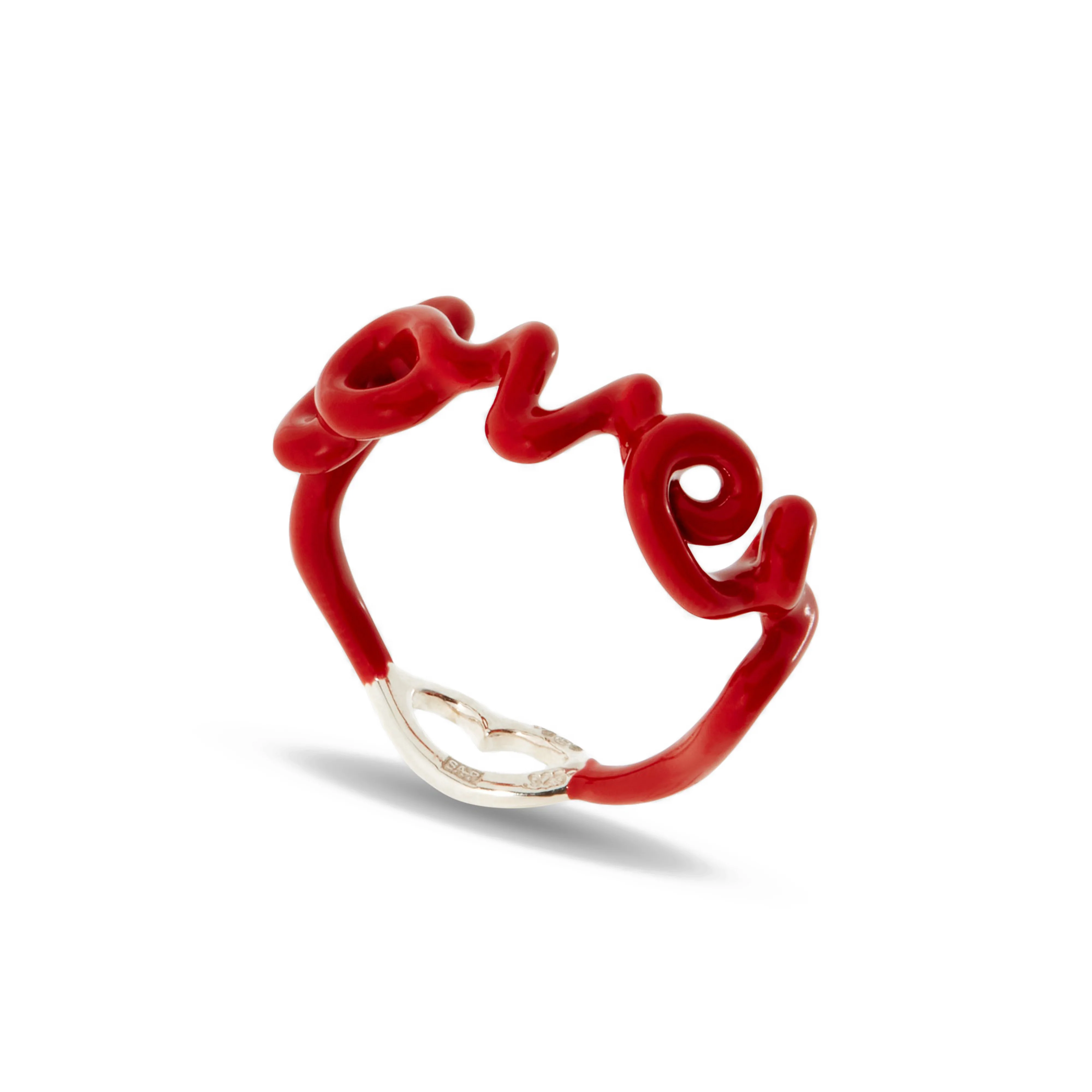 Solange - Lover Hotscripts Classic Ring in Red - Image 3