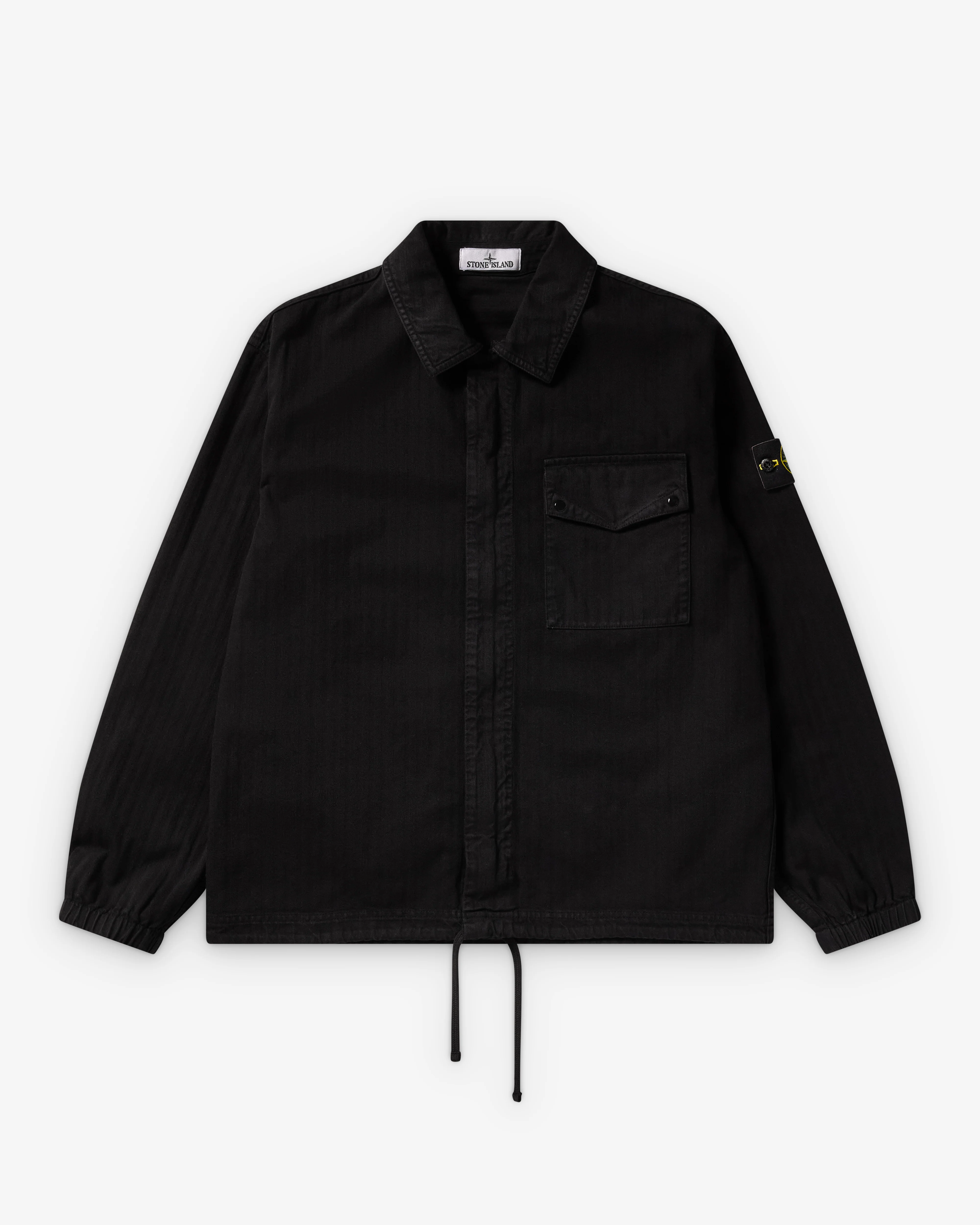 Stone Island - Men's Drawstring Shirt - (Black)