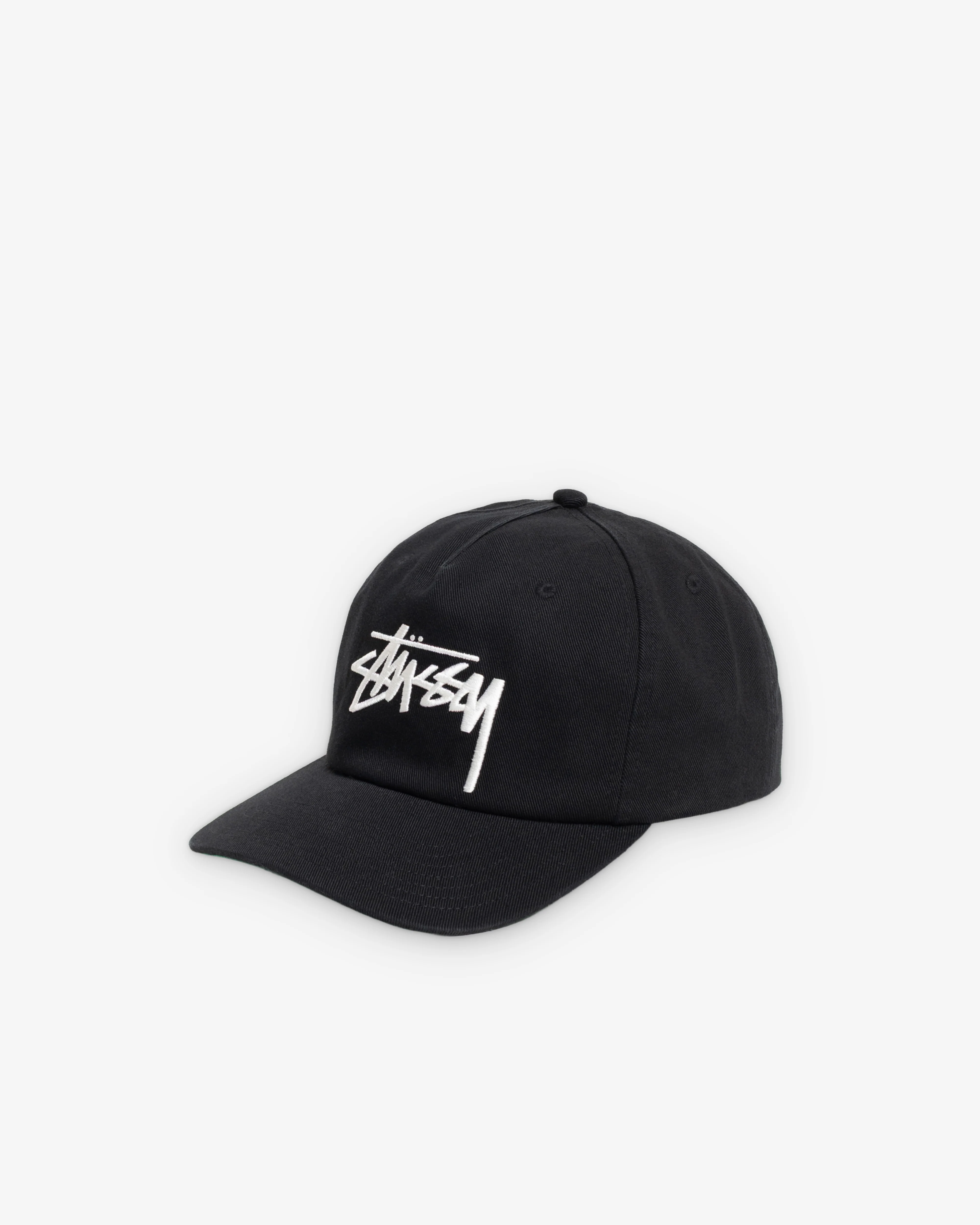 Stüssy - Men's Big Stock Mid Depth Cap - (Shadow Black) - Image 2
