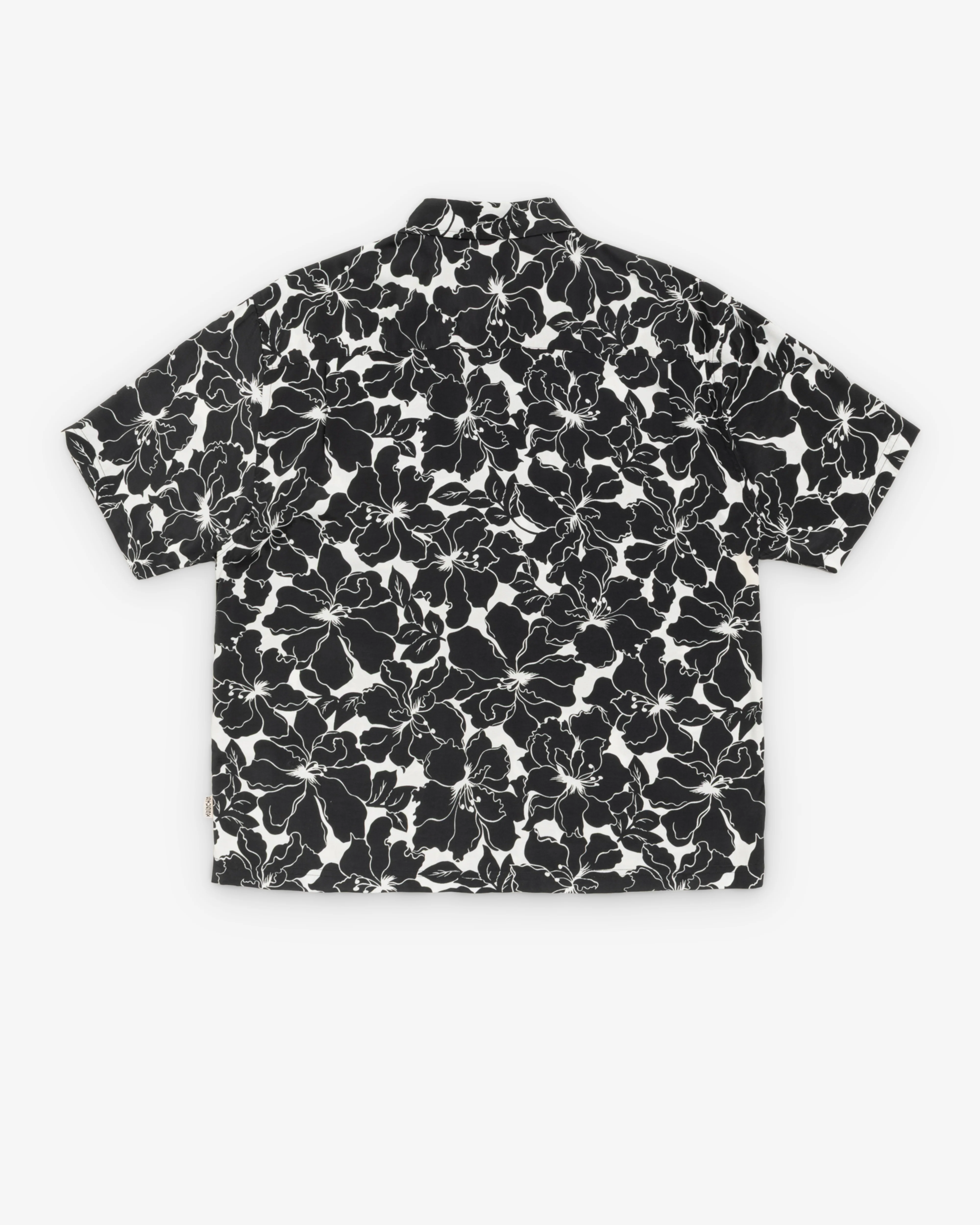 Stüssy - Men's Floral Hawaiian Shirt - (Black) - Image 2