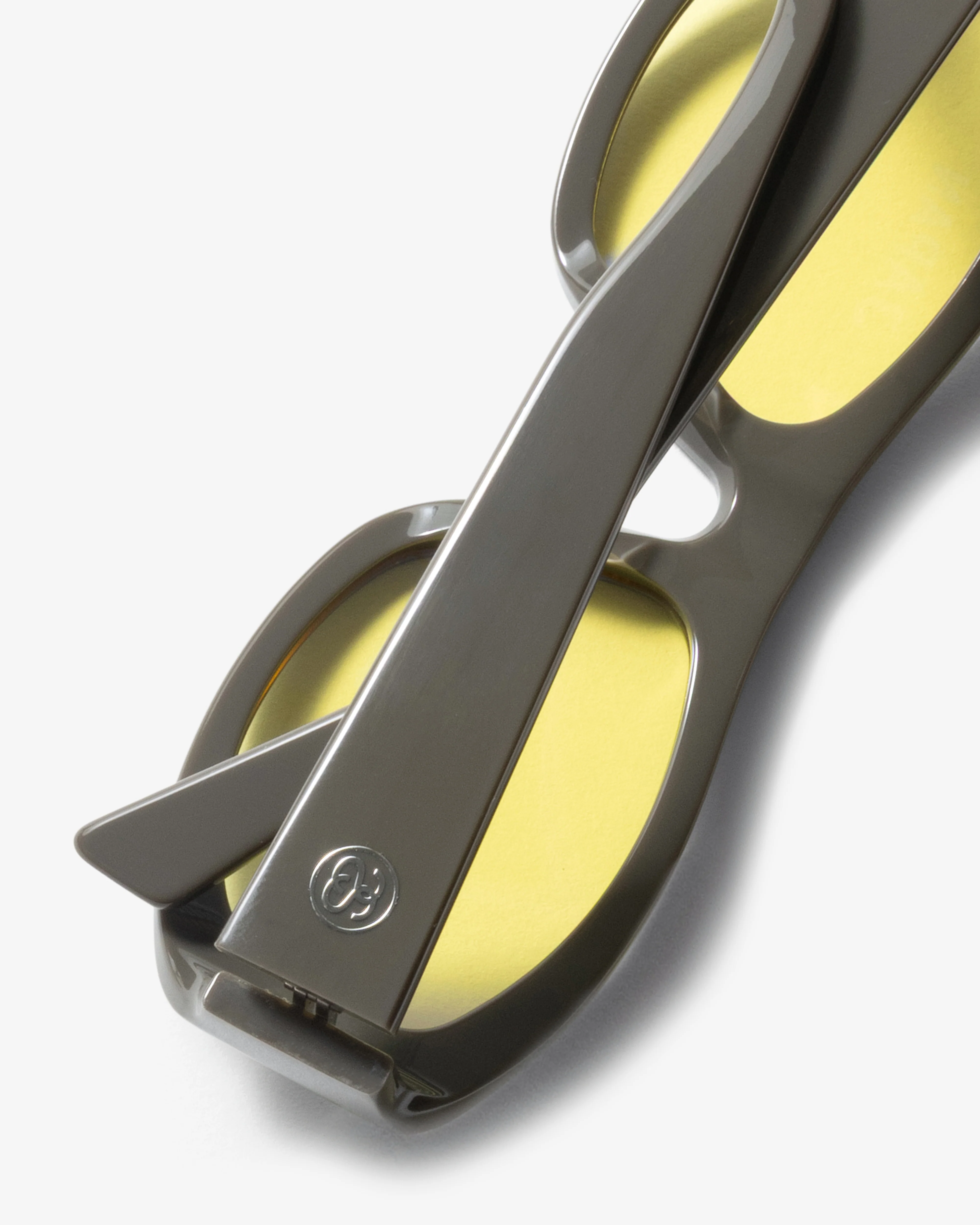 Stüssy - Men’s Landon Sunglasses - (Grey/Yellow) - Image 4