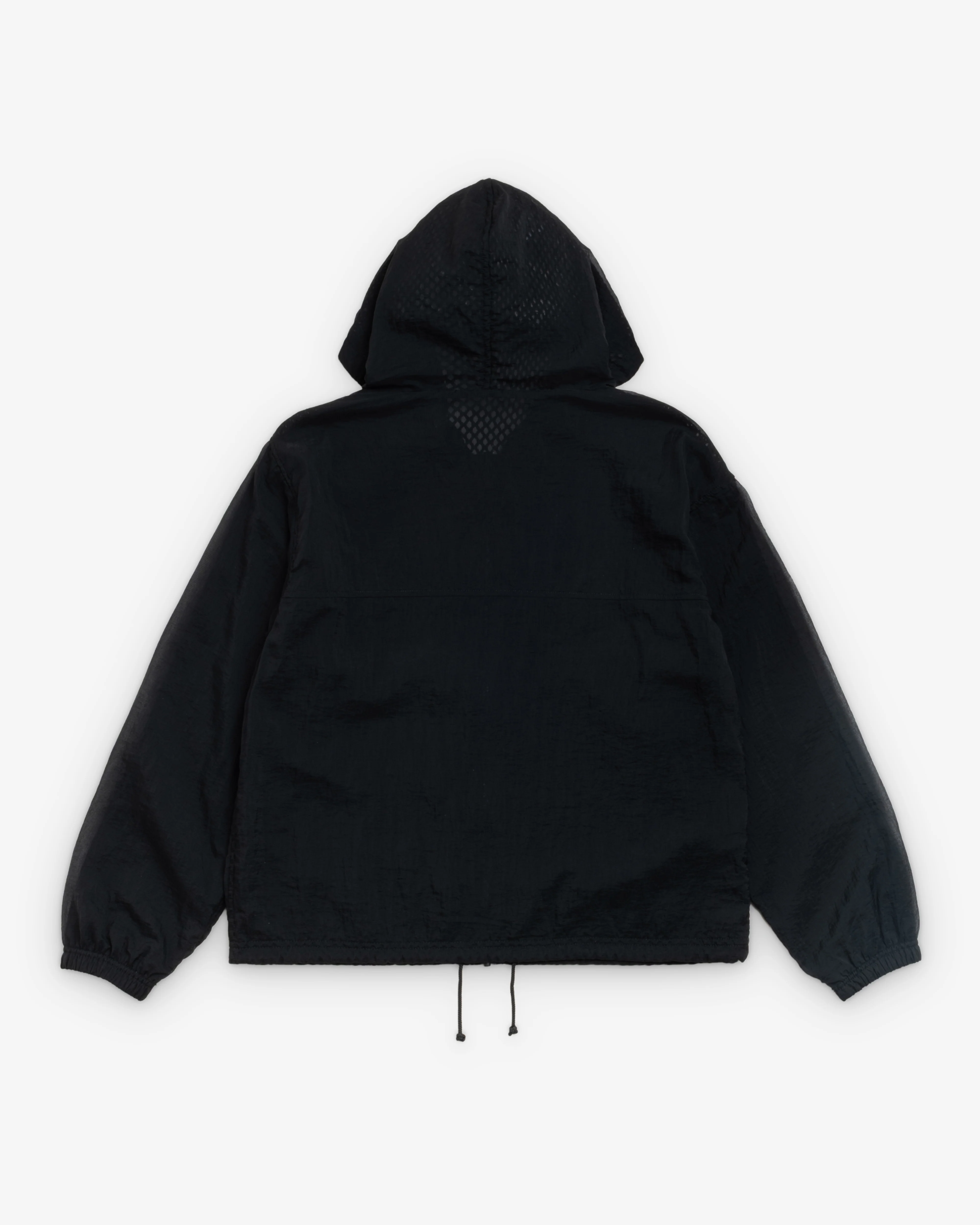 Stüssy - Men's Layered Mesh Hooded Jacket - (Black) - Image 2