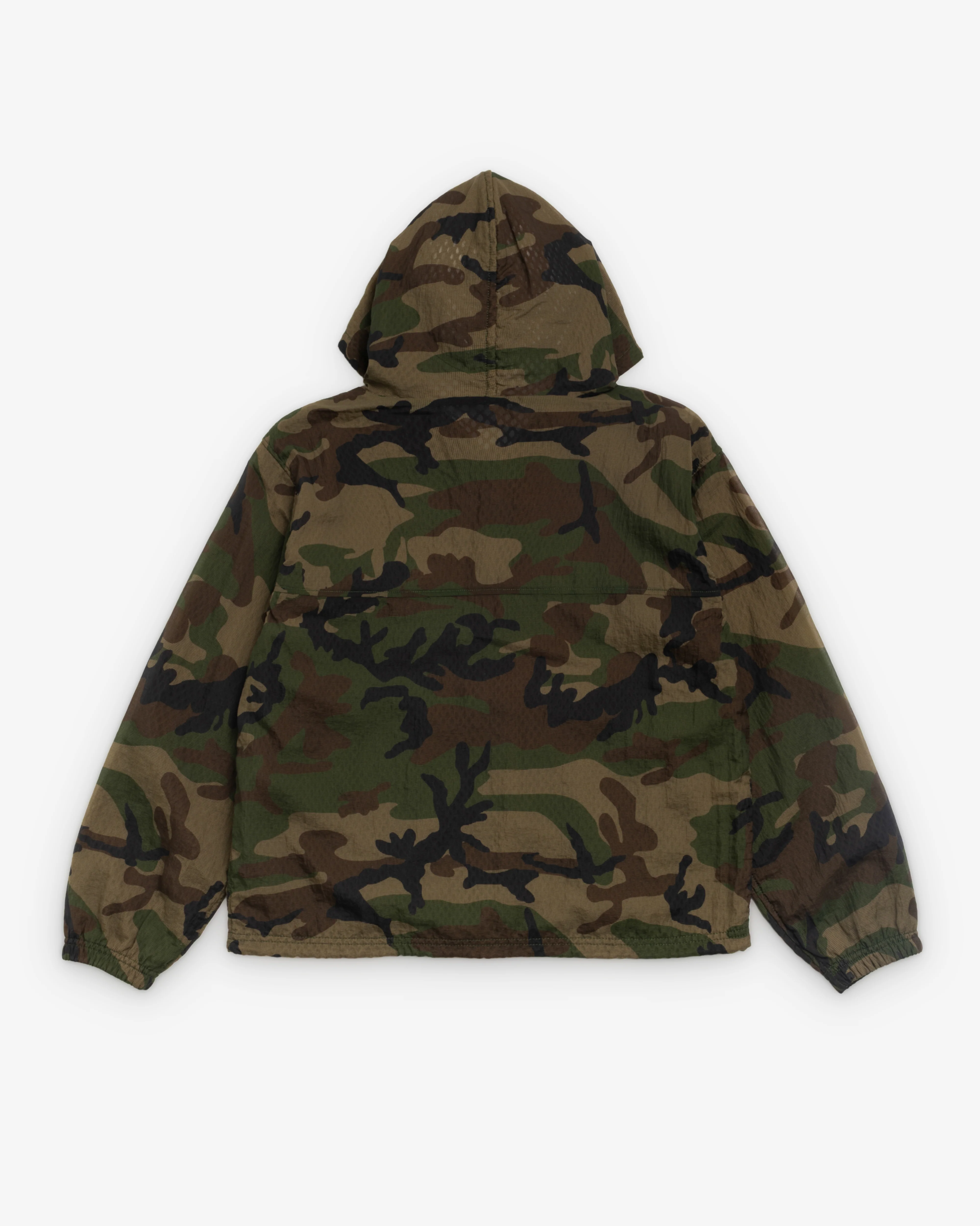 Stüssy - Men's Layered Mesh Hooded Jacket - (Woodland Camo) - Image 2