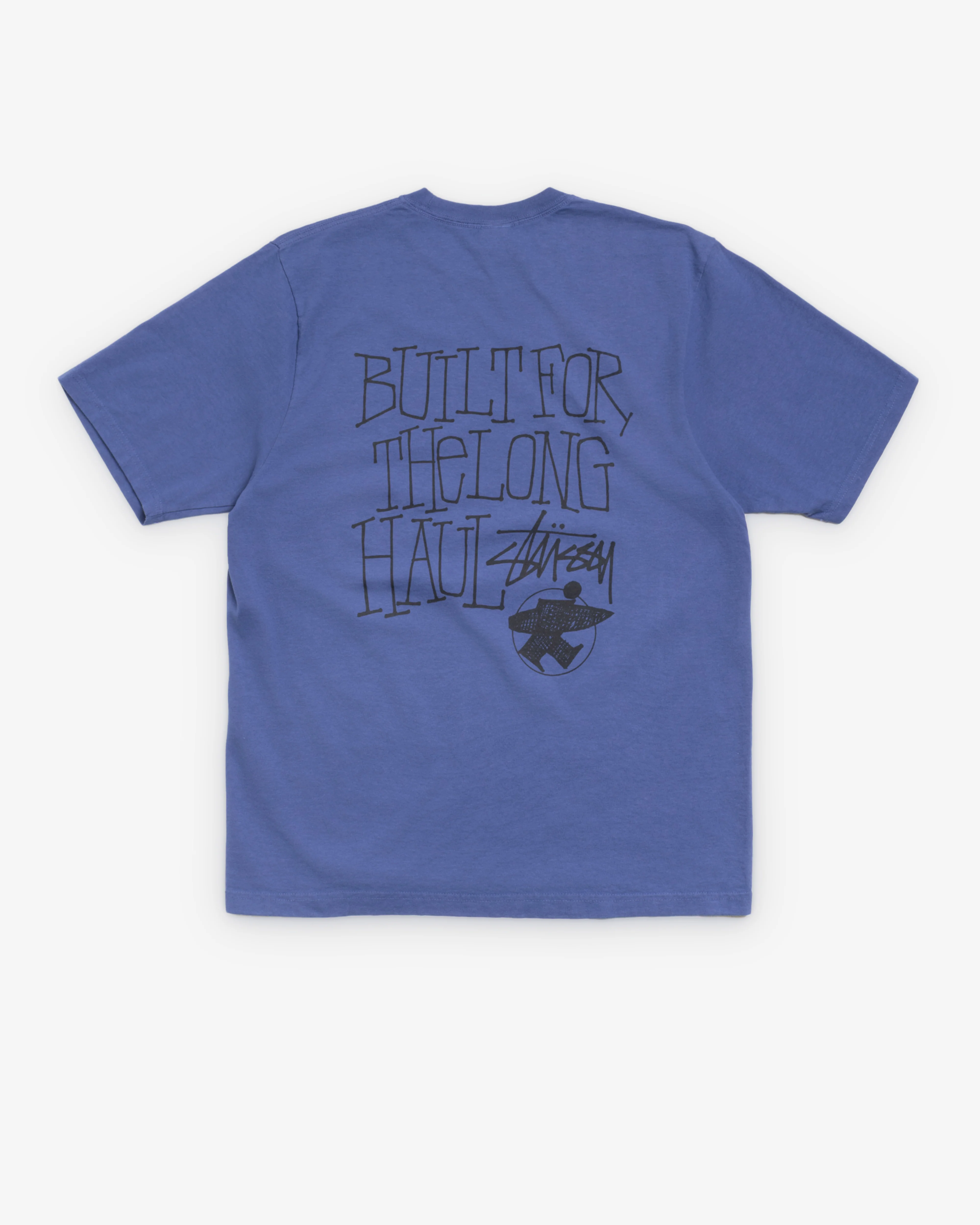 Stüssy - Men's Long Haul Pig. Dyed Tee - (Indigo) - Image 2