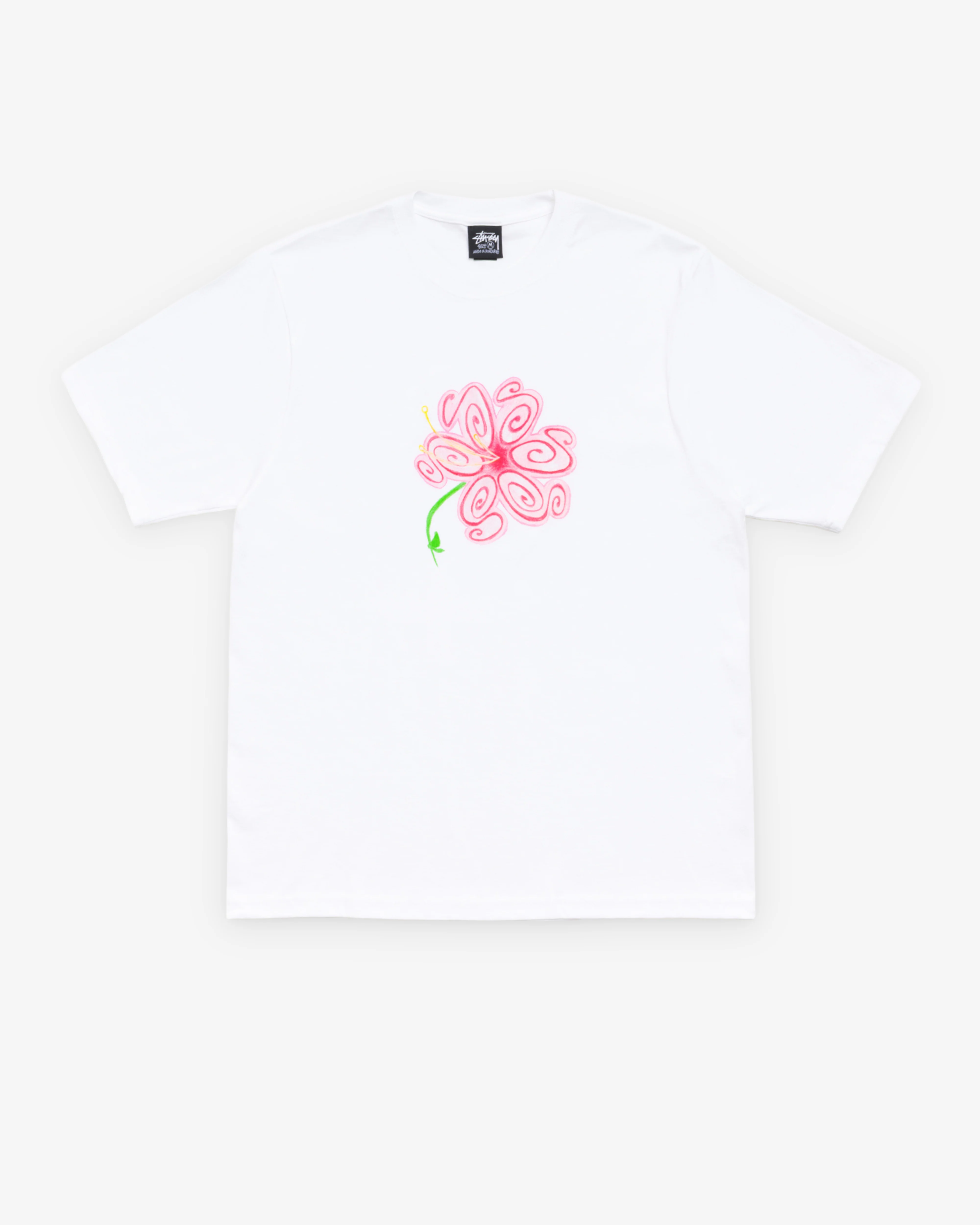 Stüssy - Men's S Flower Tee - (White)
