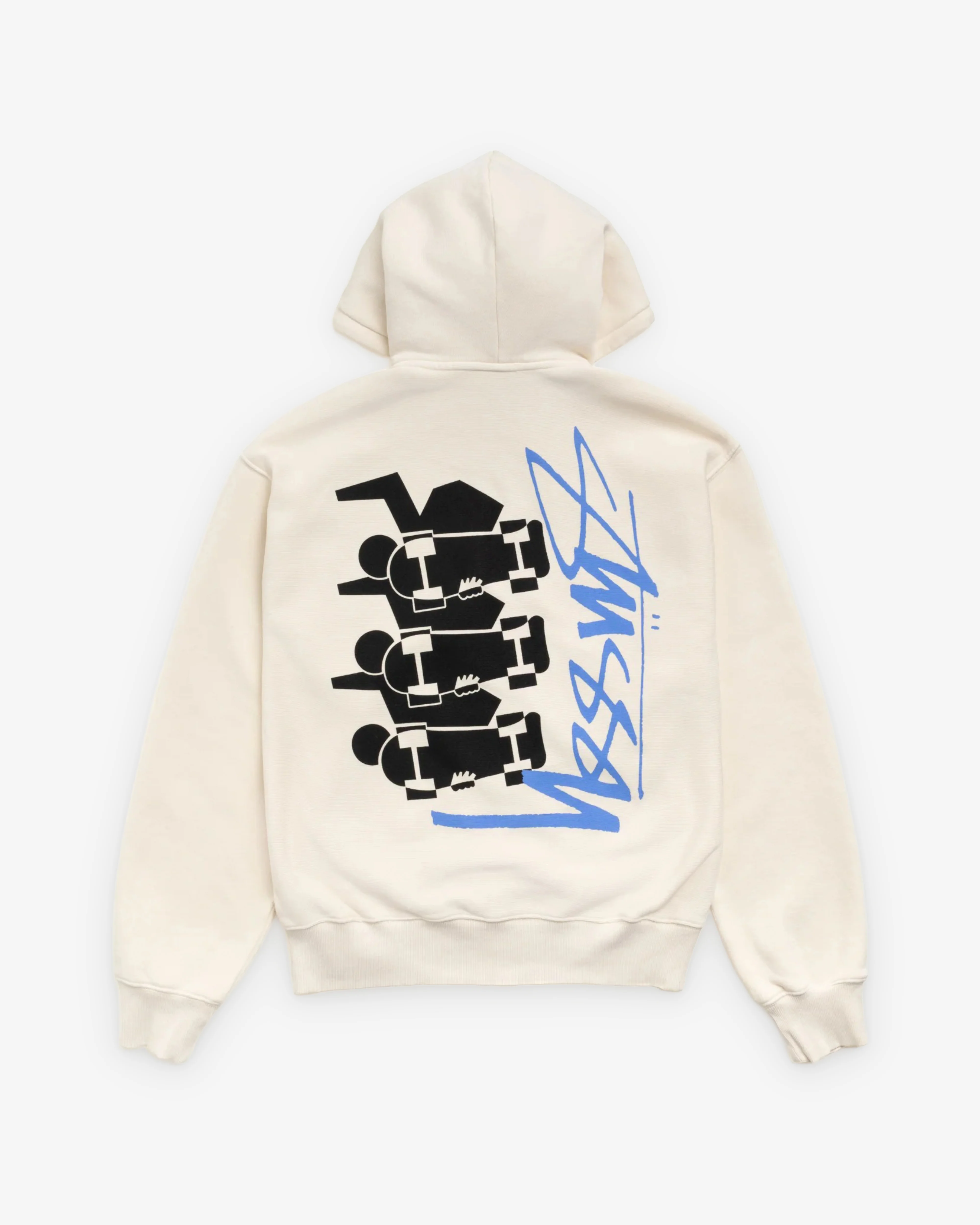 Stüssy - Men's Skate Stack Garment Dyed Zip Hood - (Bone) - Image 2