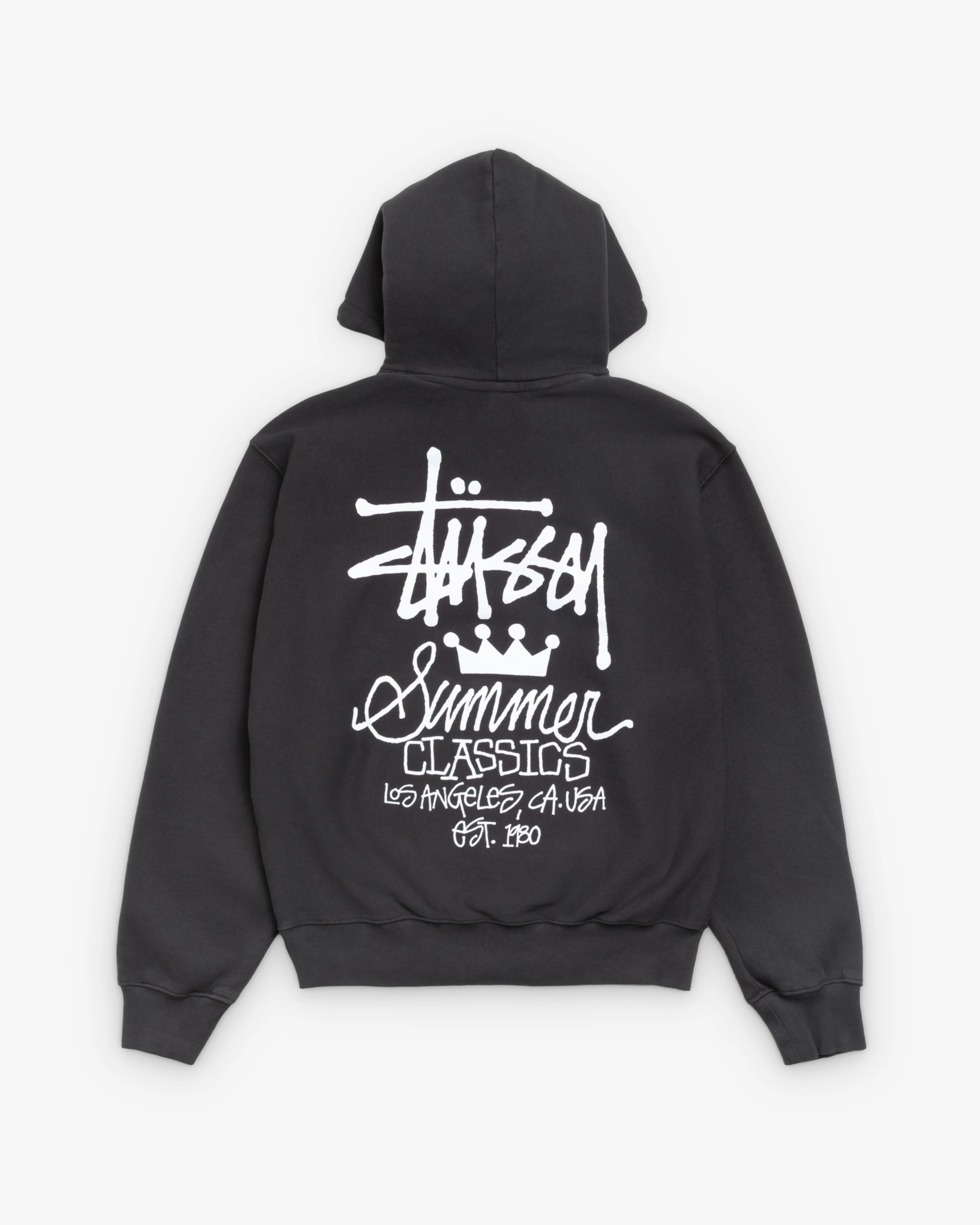 Stüssy - Men's Summer Classics Gar. Dyed Hood - (Faded Black)