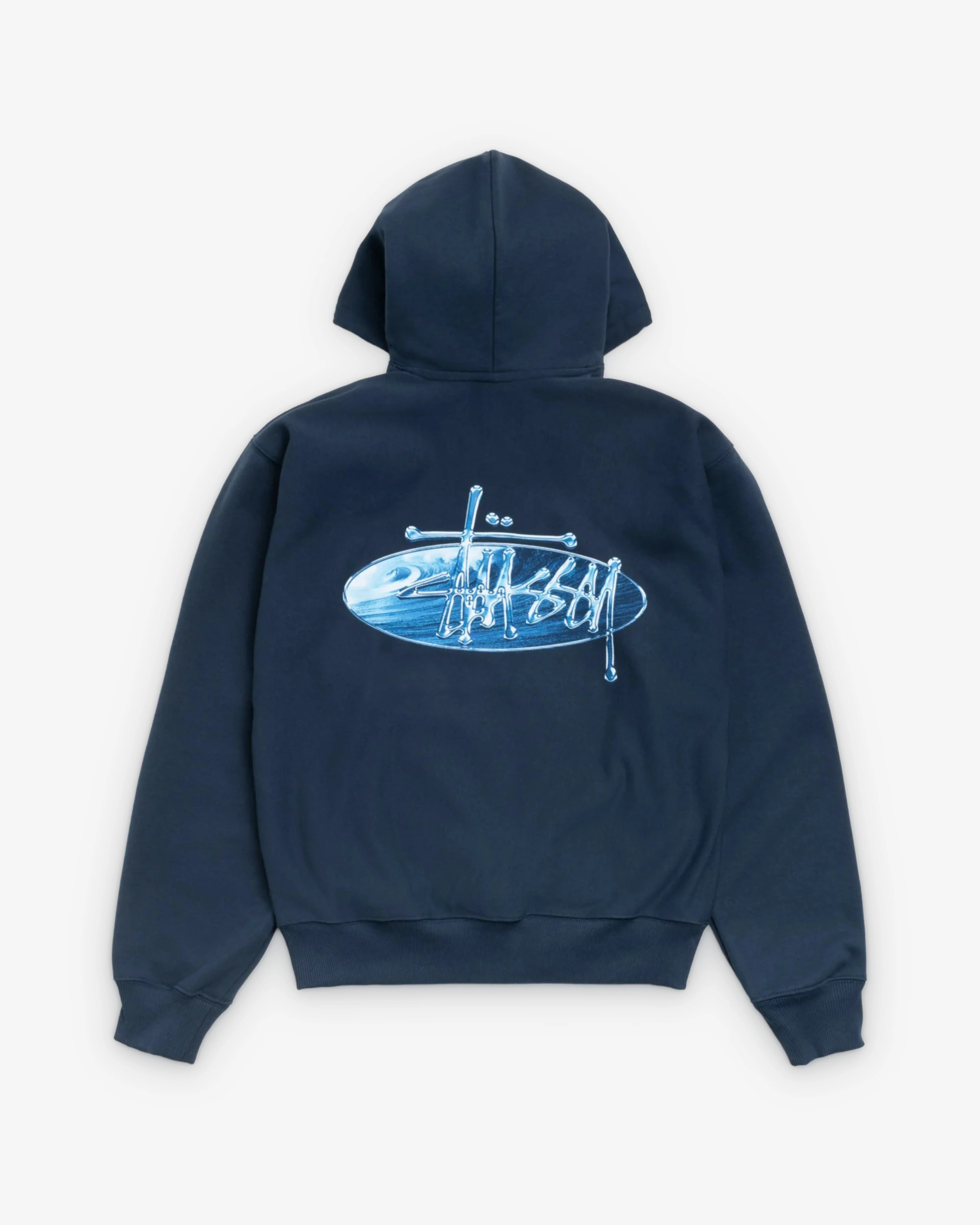 StĂĽssy - Men's Wave Oval Hood - (Navy) - Image 2