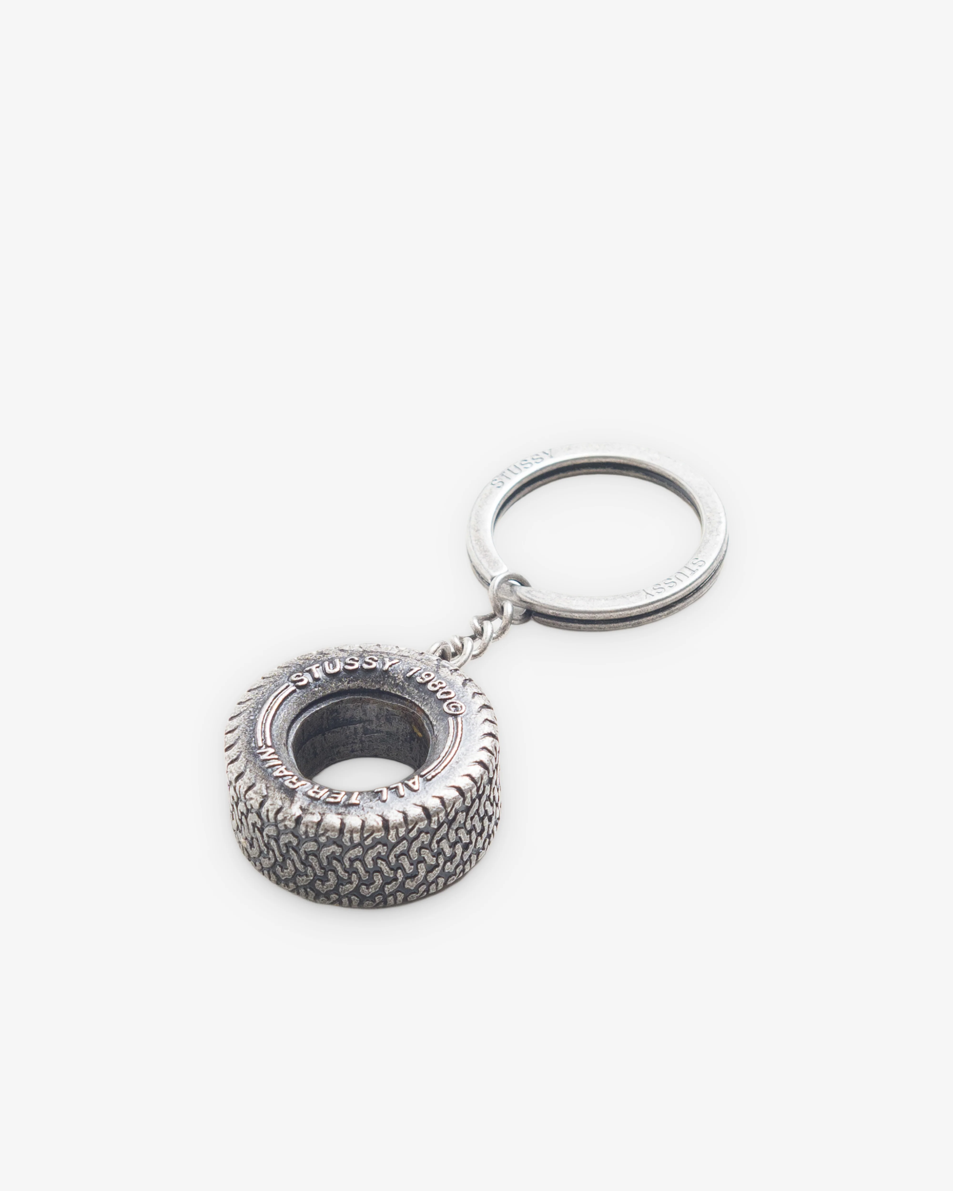 Stüssy - Tire Keychain - (Silver) - Image 3