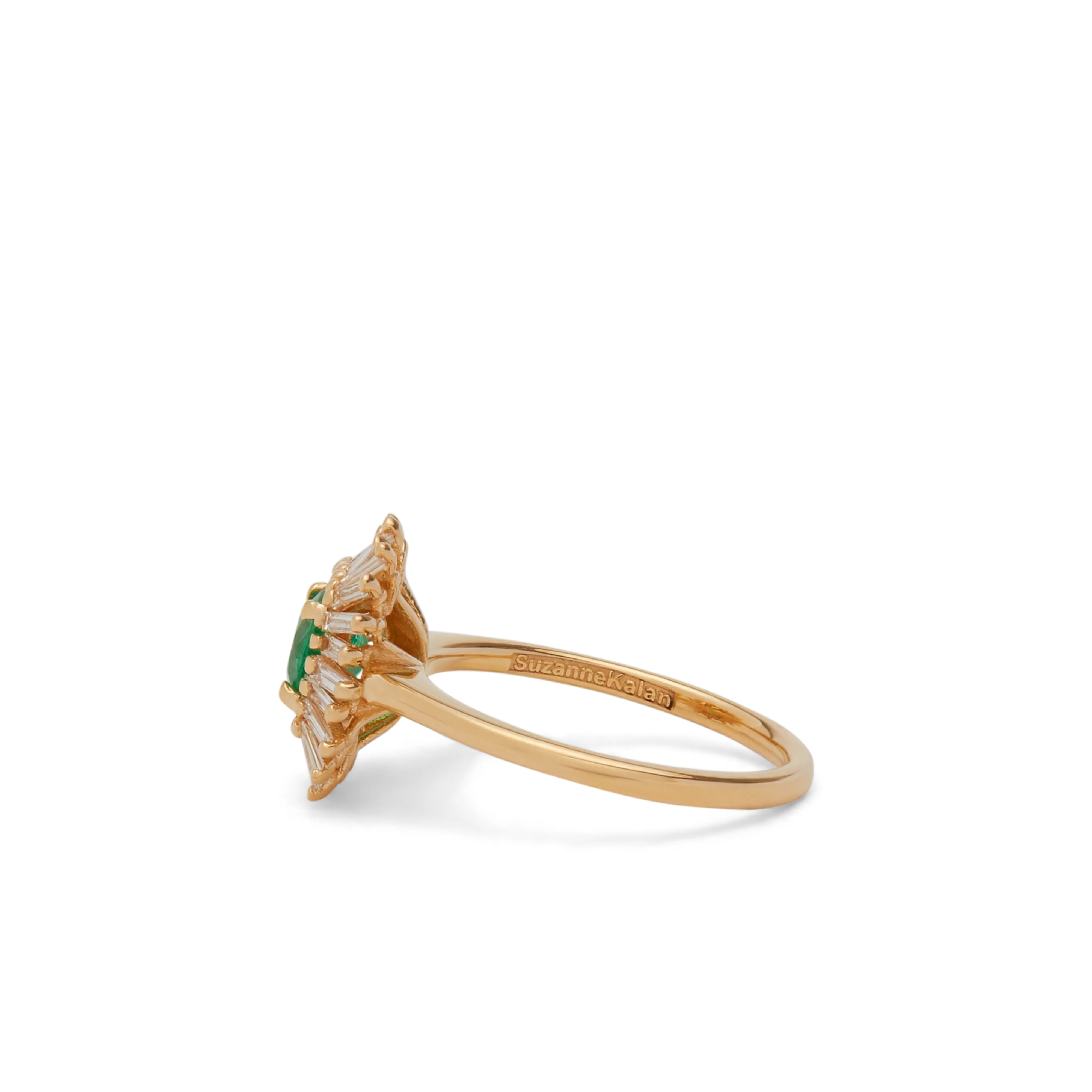 Suzanne Kalan - One of Kind Emerald Ring - (Yellow Gold) - Image 2