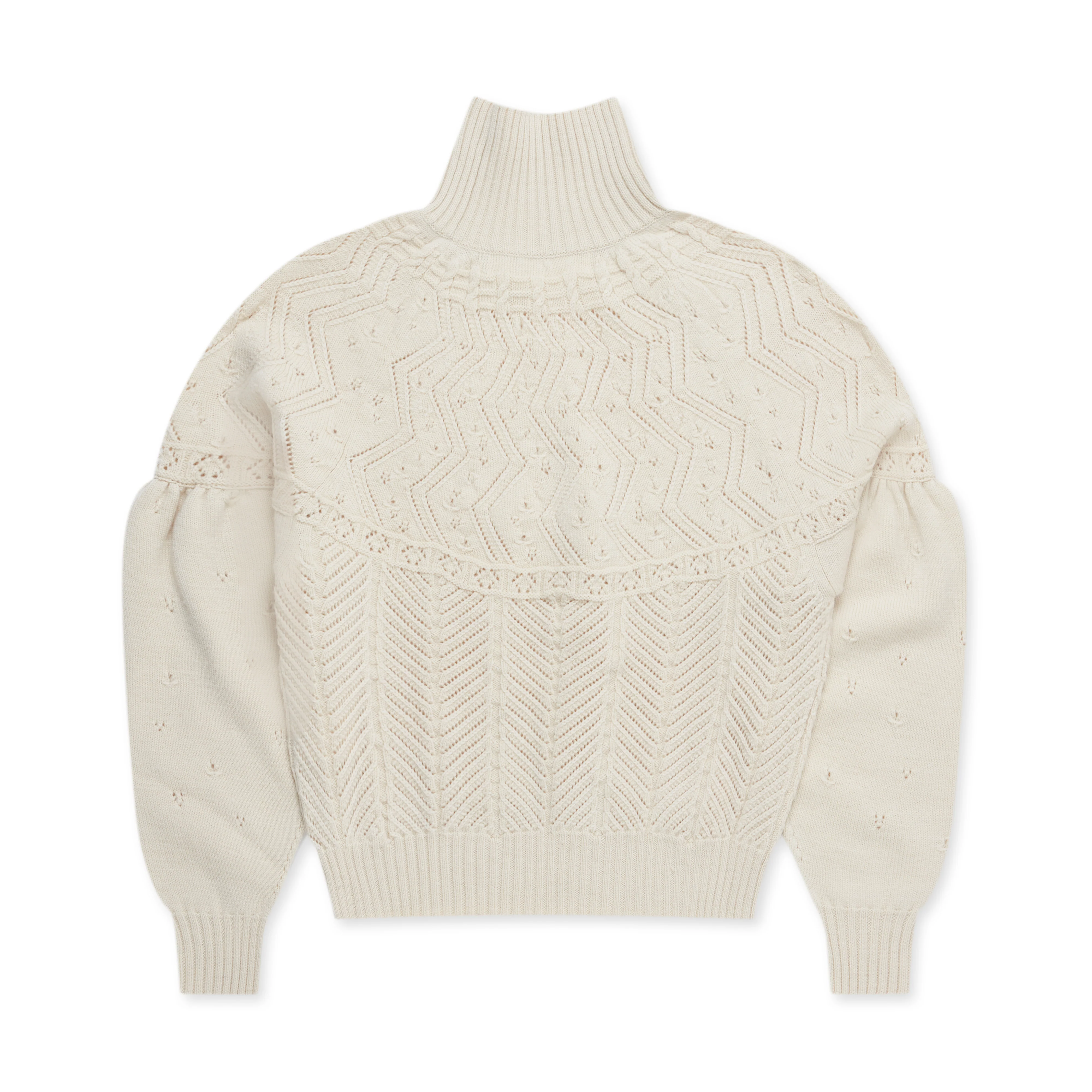 Tao - Turtleneck Sweater - (Natural) - Image 2