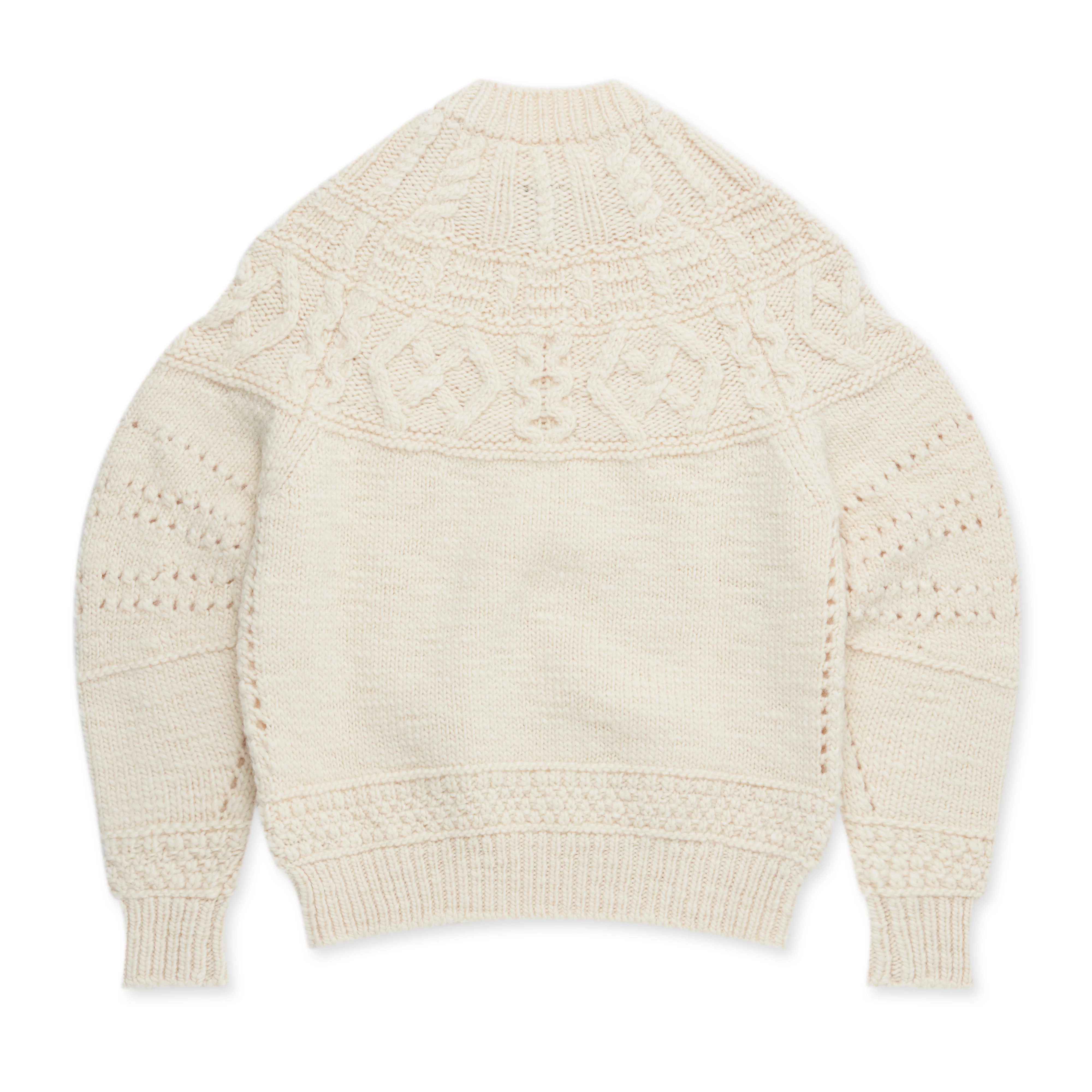 Tao - BATONER Aran Sweater - (Natural) - Image 2