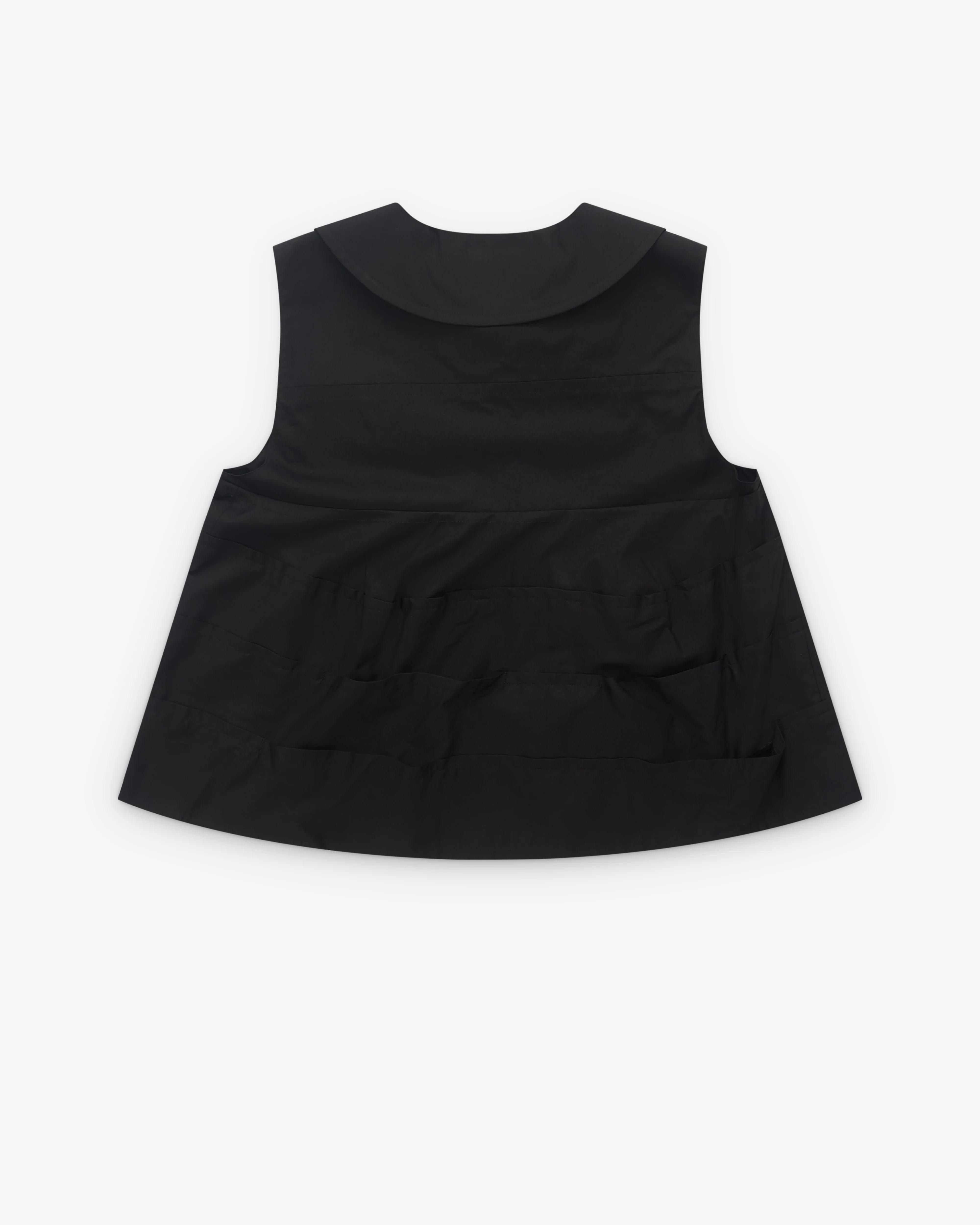 Tao - Women’s Cotton Tiered Top - (Black) - Image 2