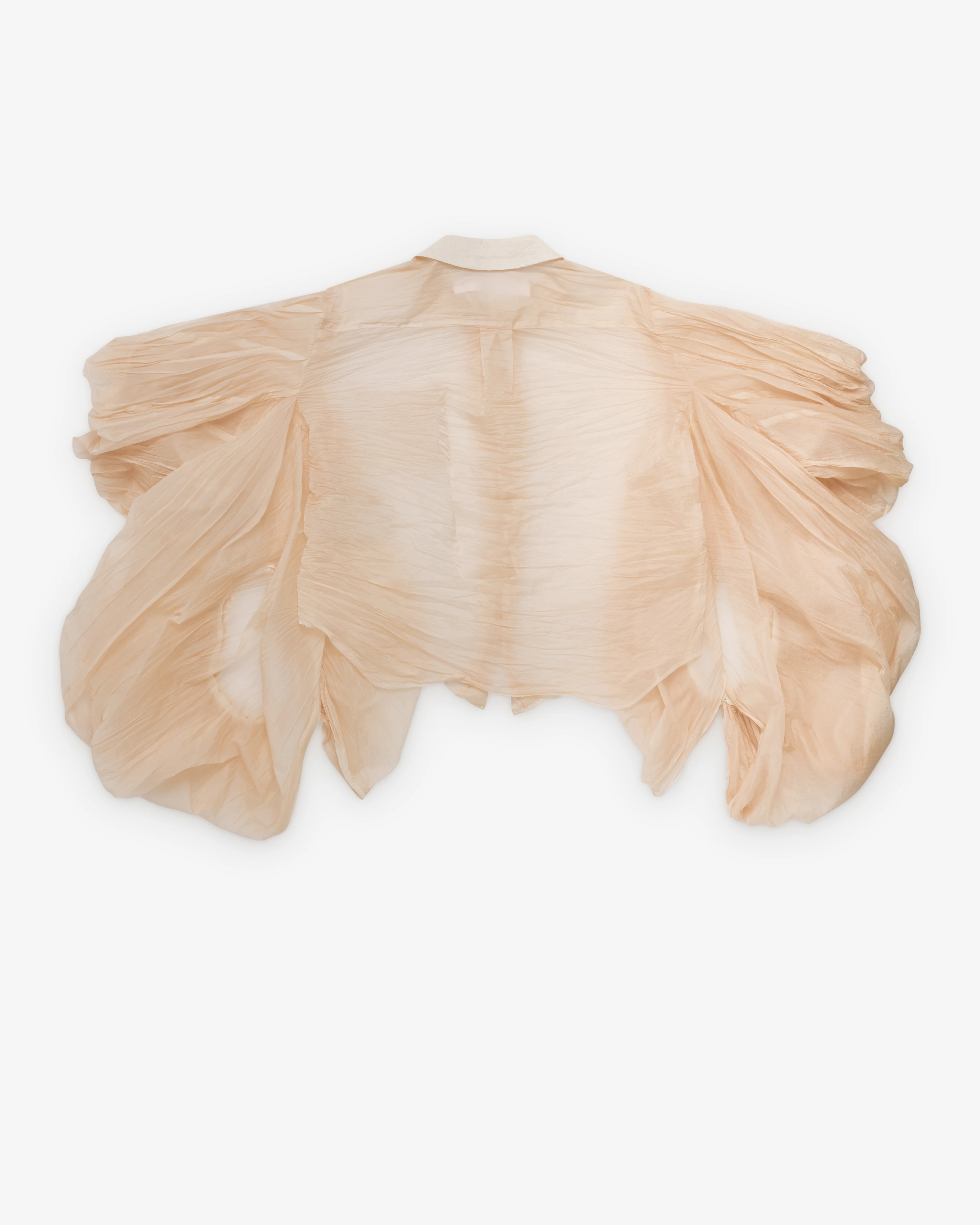 Tao - Women's Sheer Crinkled Blouse - (Pink) - Image 2