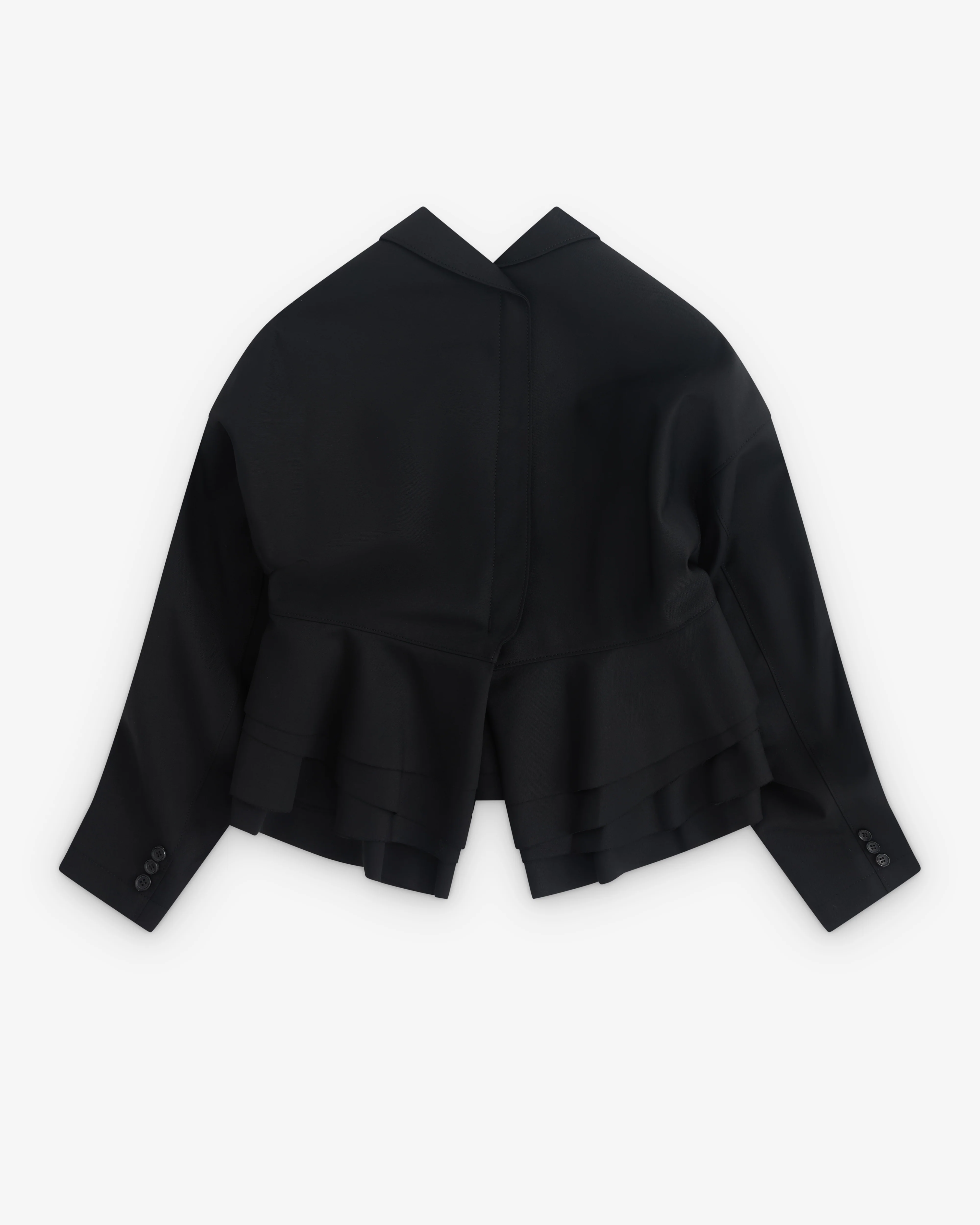 Tao - Women’s Peplum Blazer - (Black) - Image 2